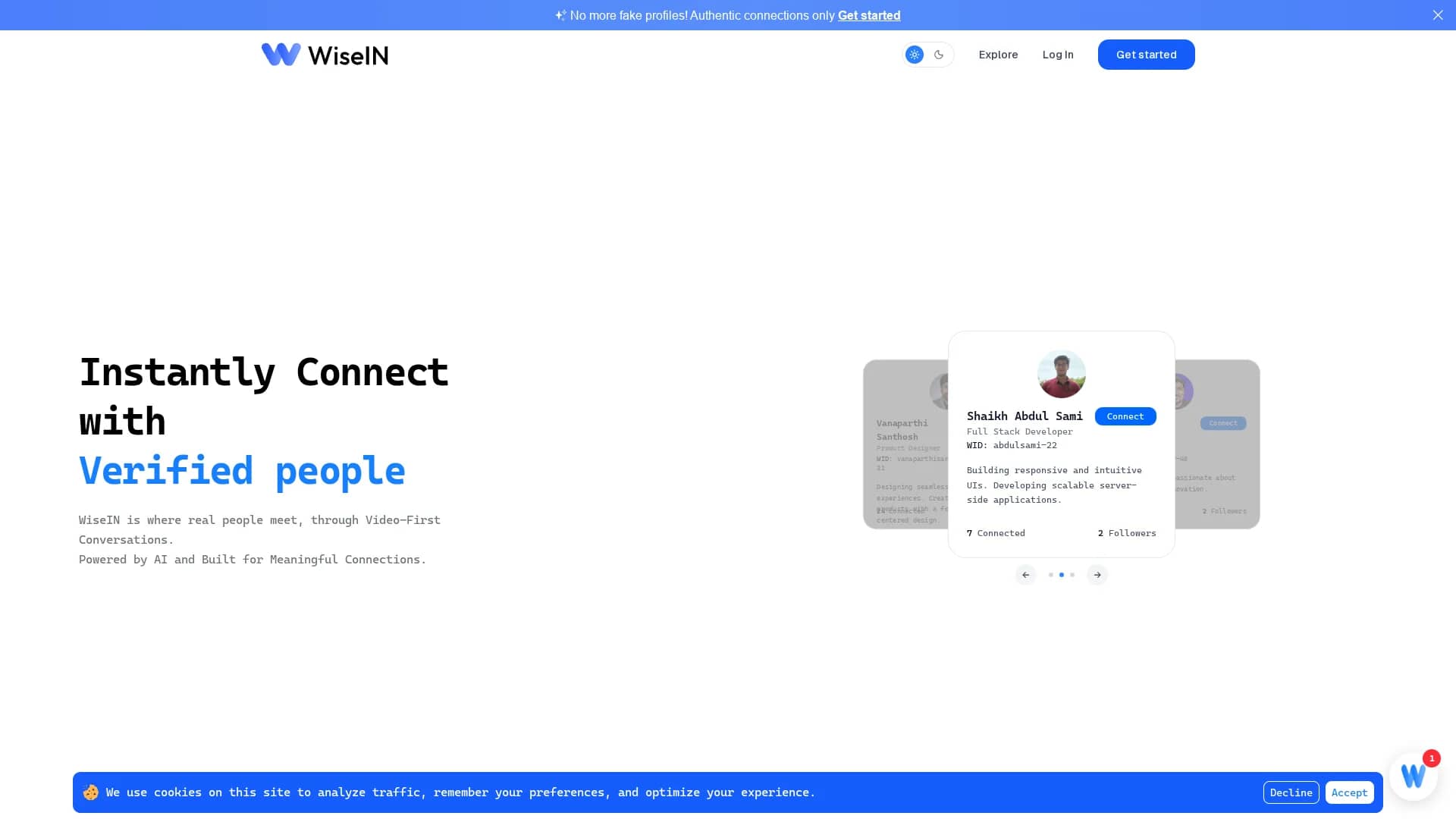 wisein homepage