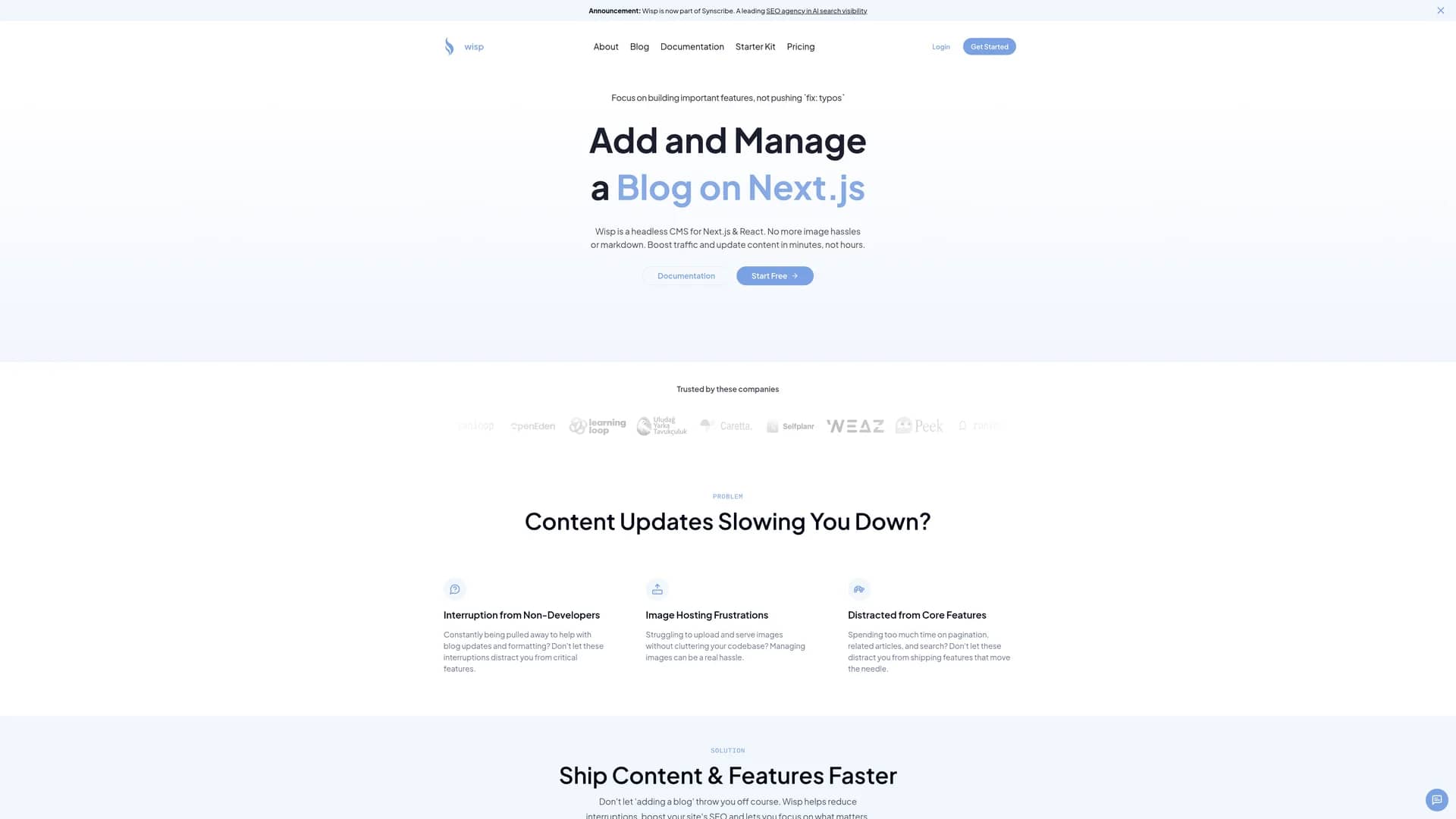 wisp-cms homepage