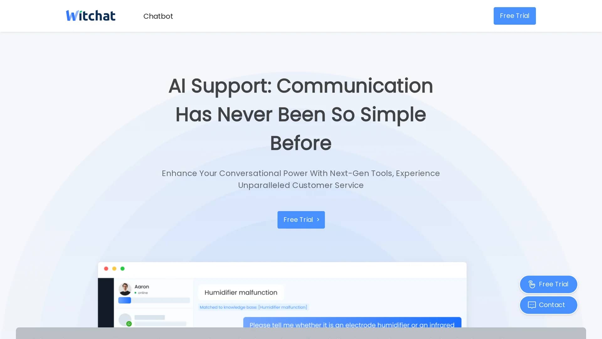 witchat homepage