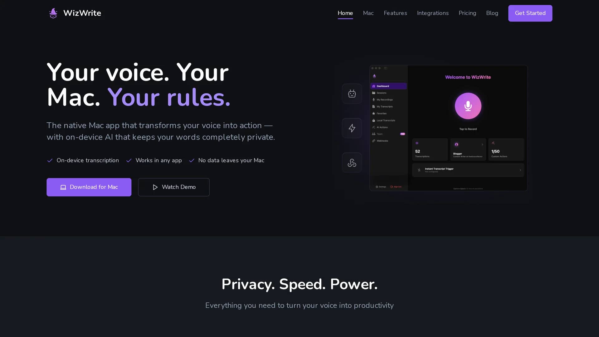 wiz-write homepage