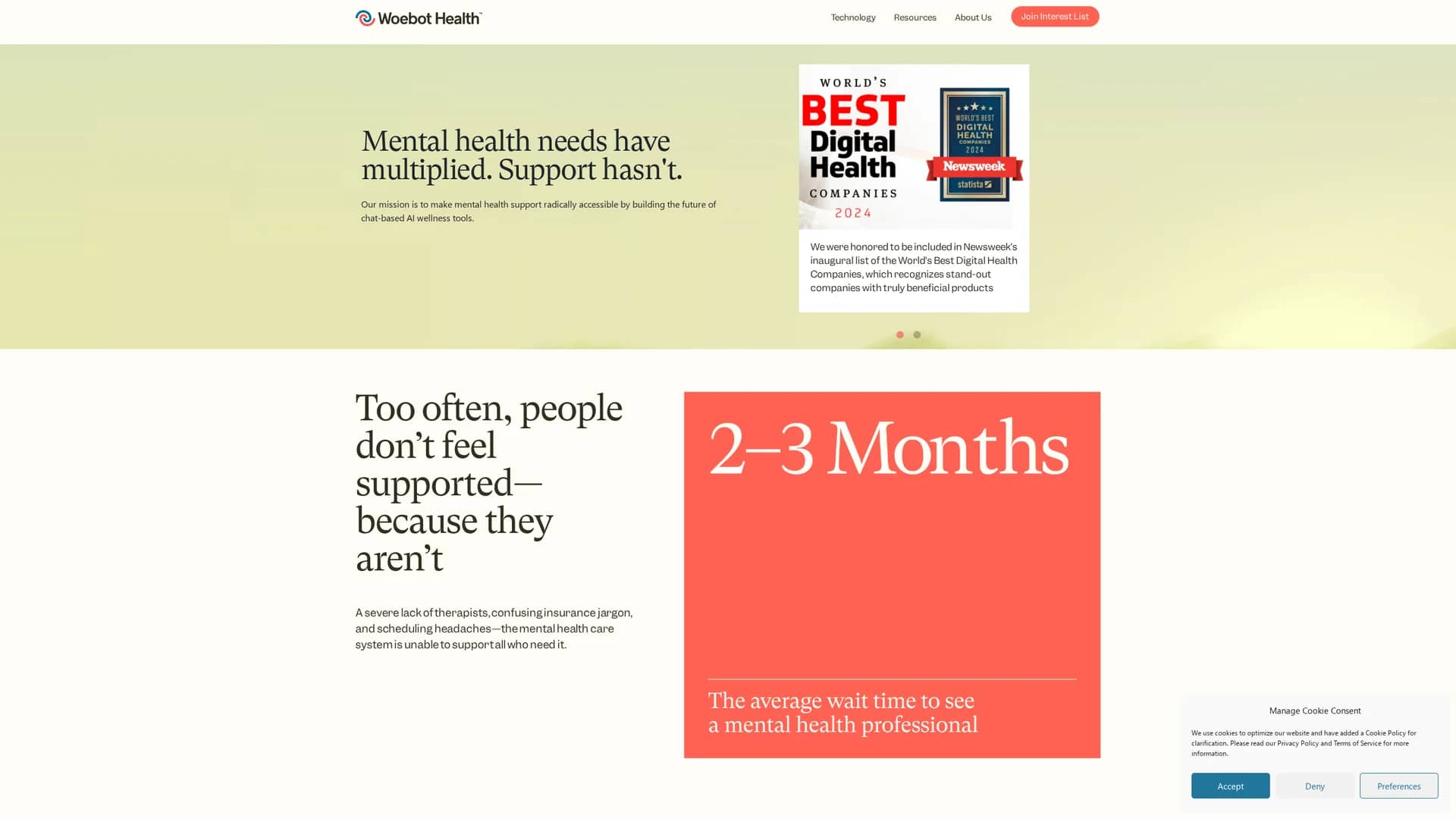 woebot-health homepage