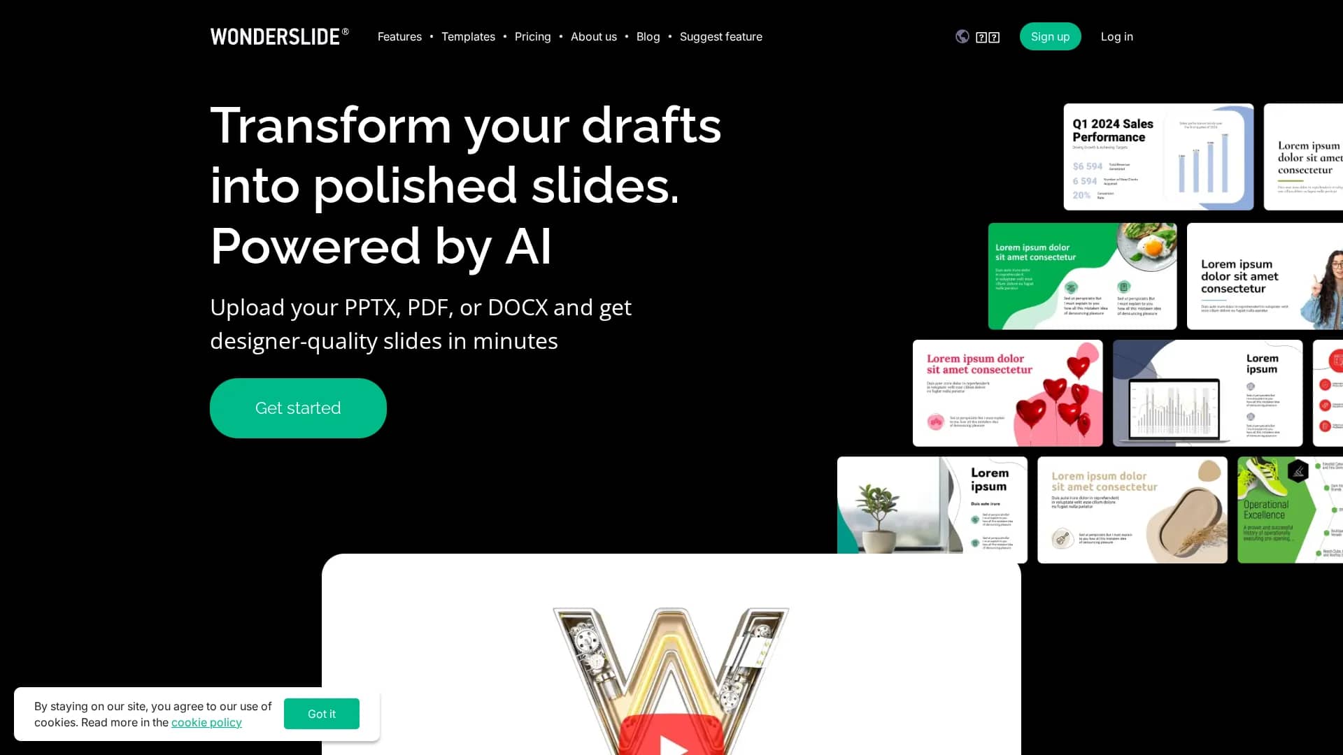 wonderslide homepage