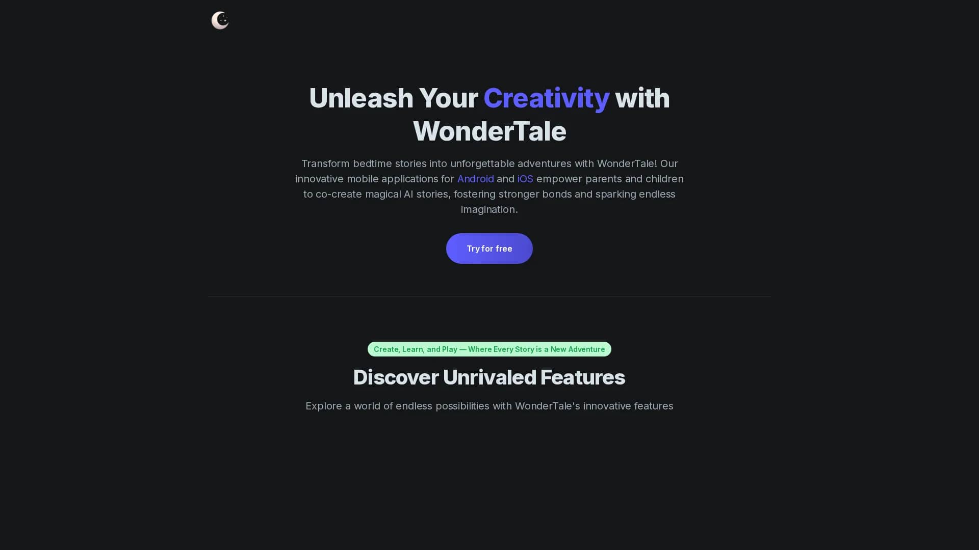 wondertale homepage