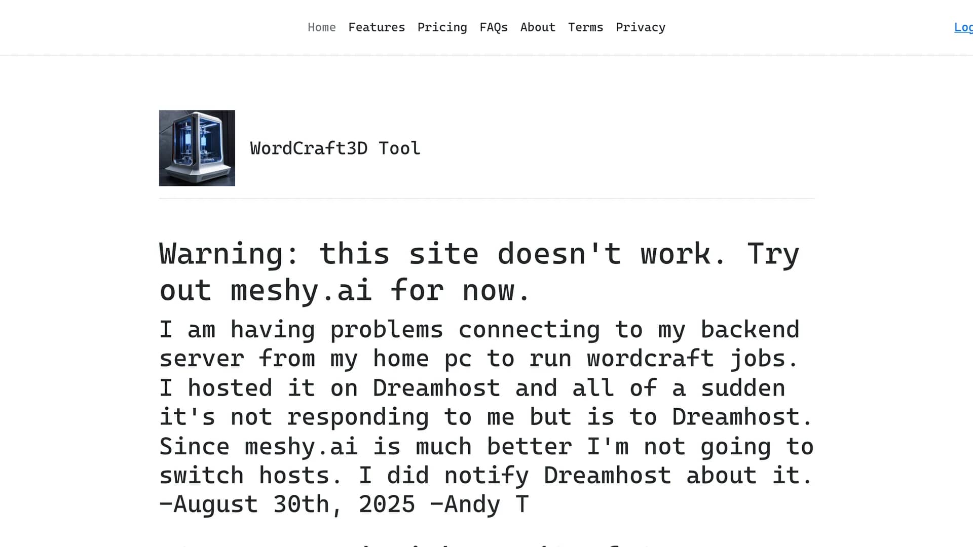 wordcraft3d homepage
