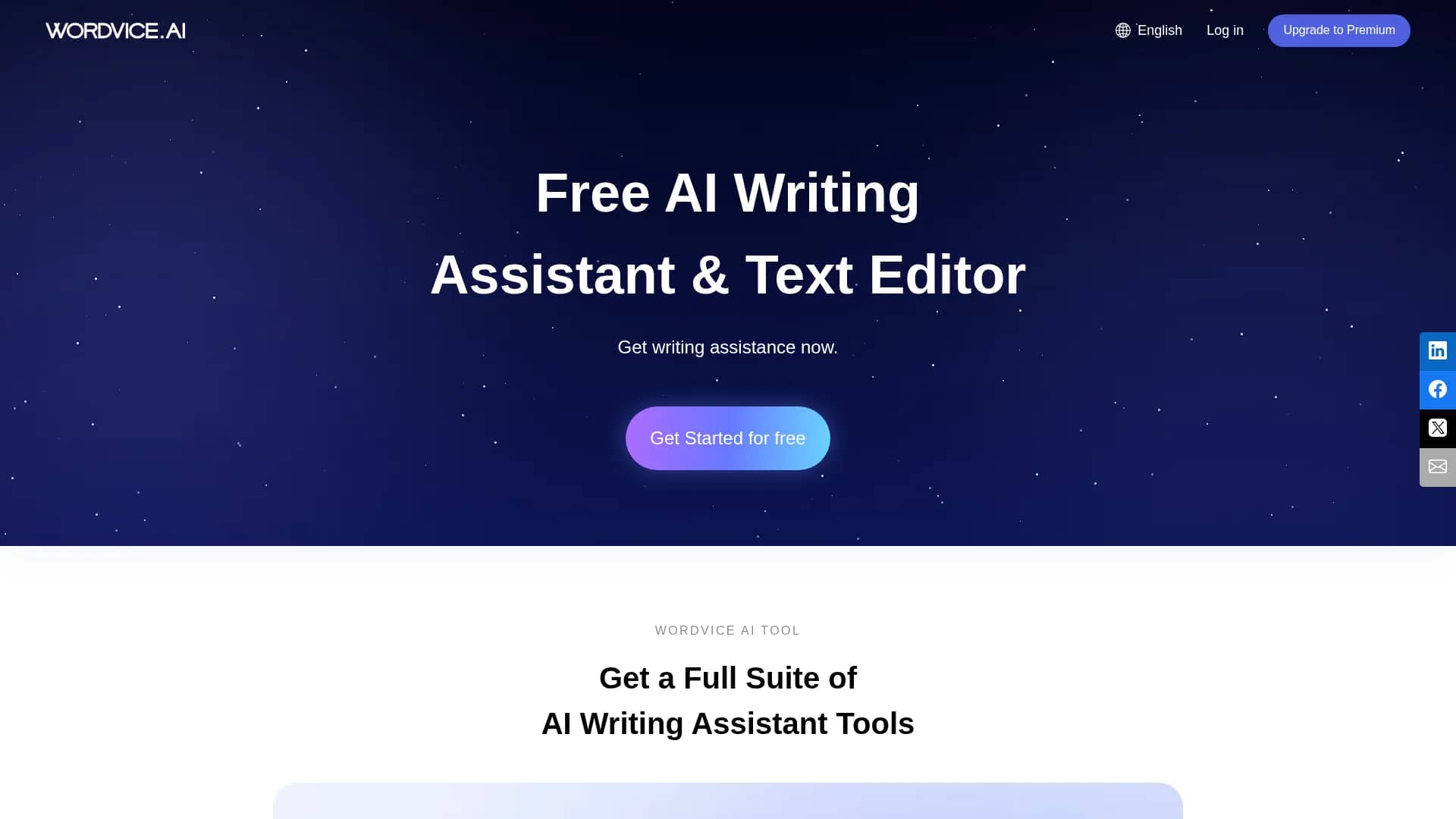 wordvice-ai homepage