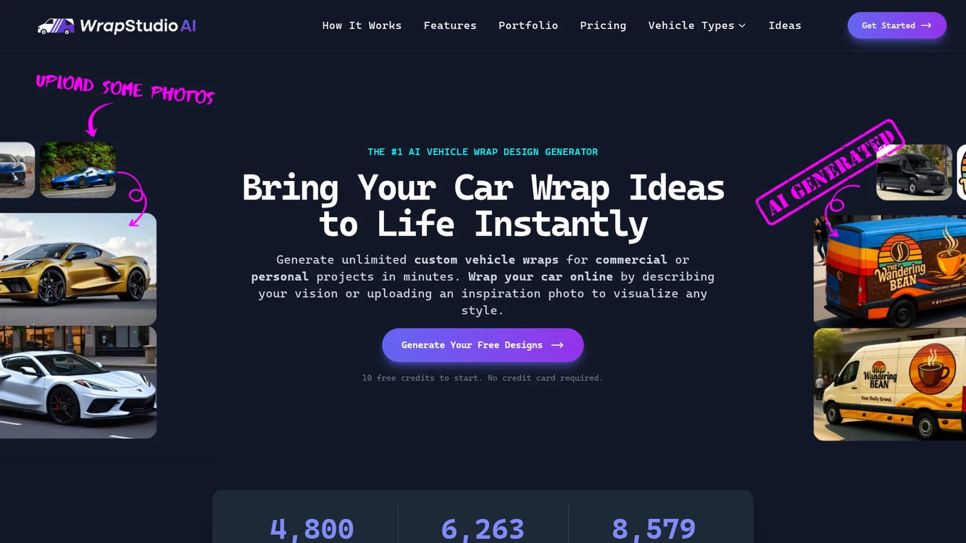 wrapstudio-ai homepage