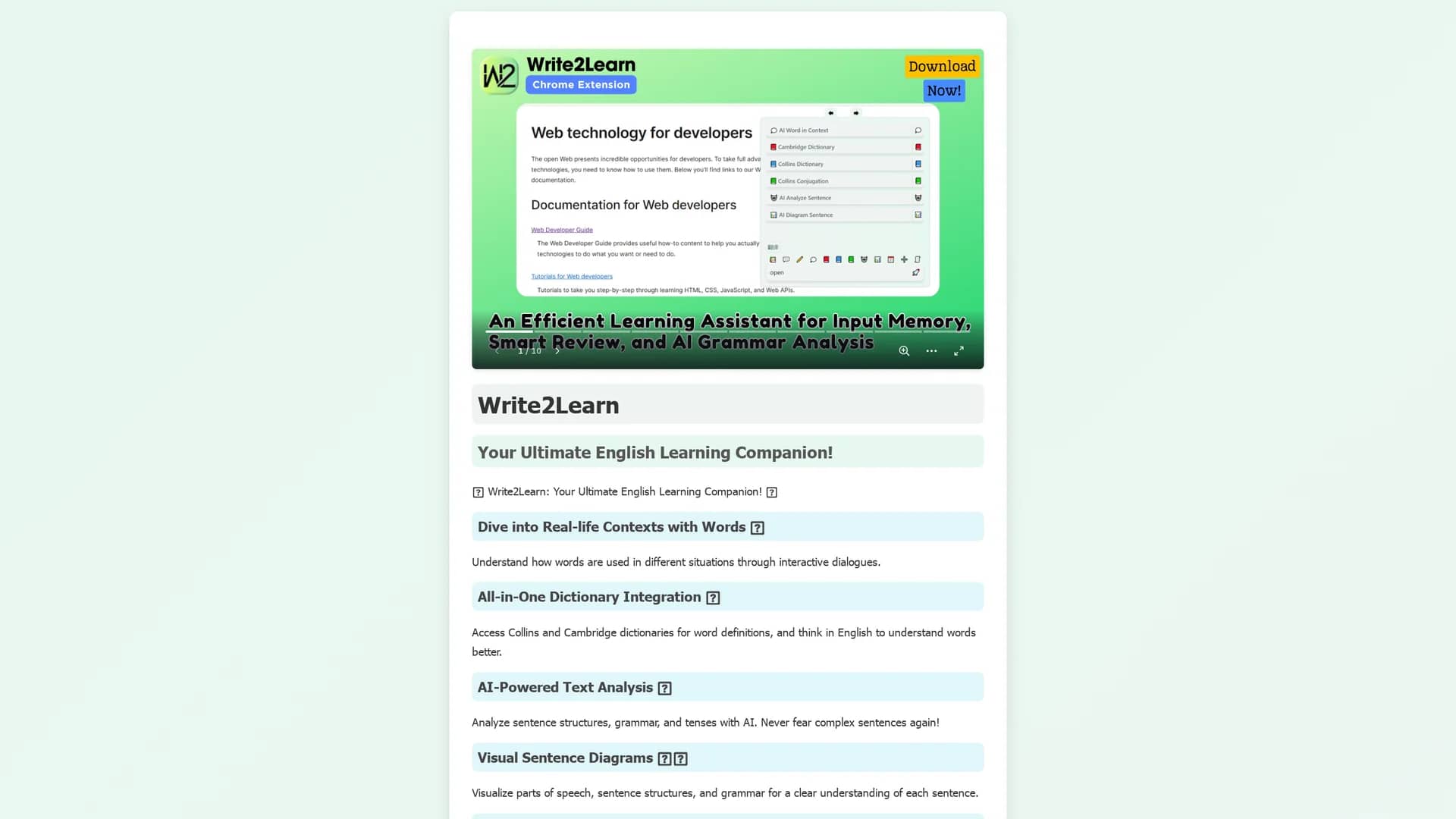 write2learn homepage