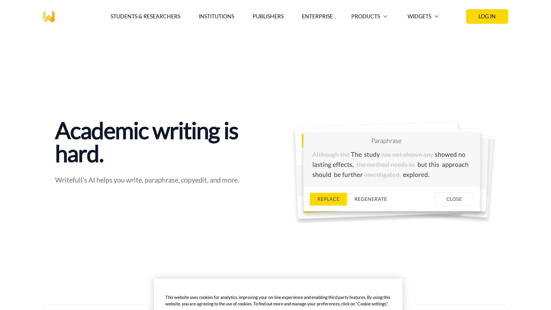 writefull homepage