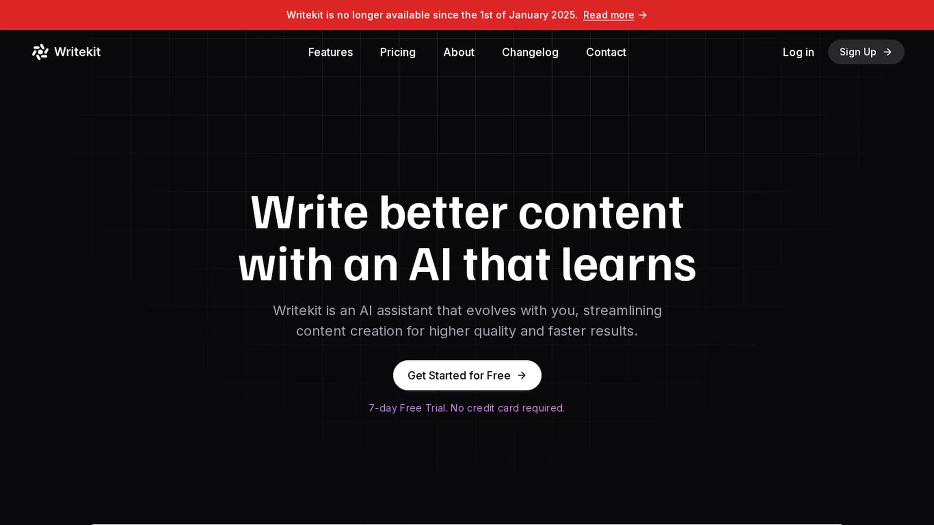 writekit homepage