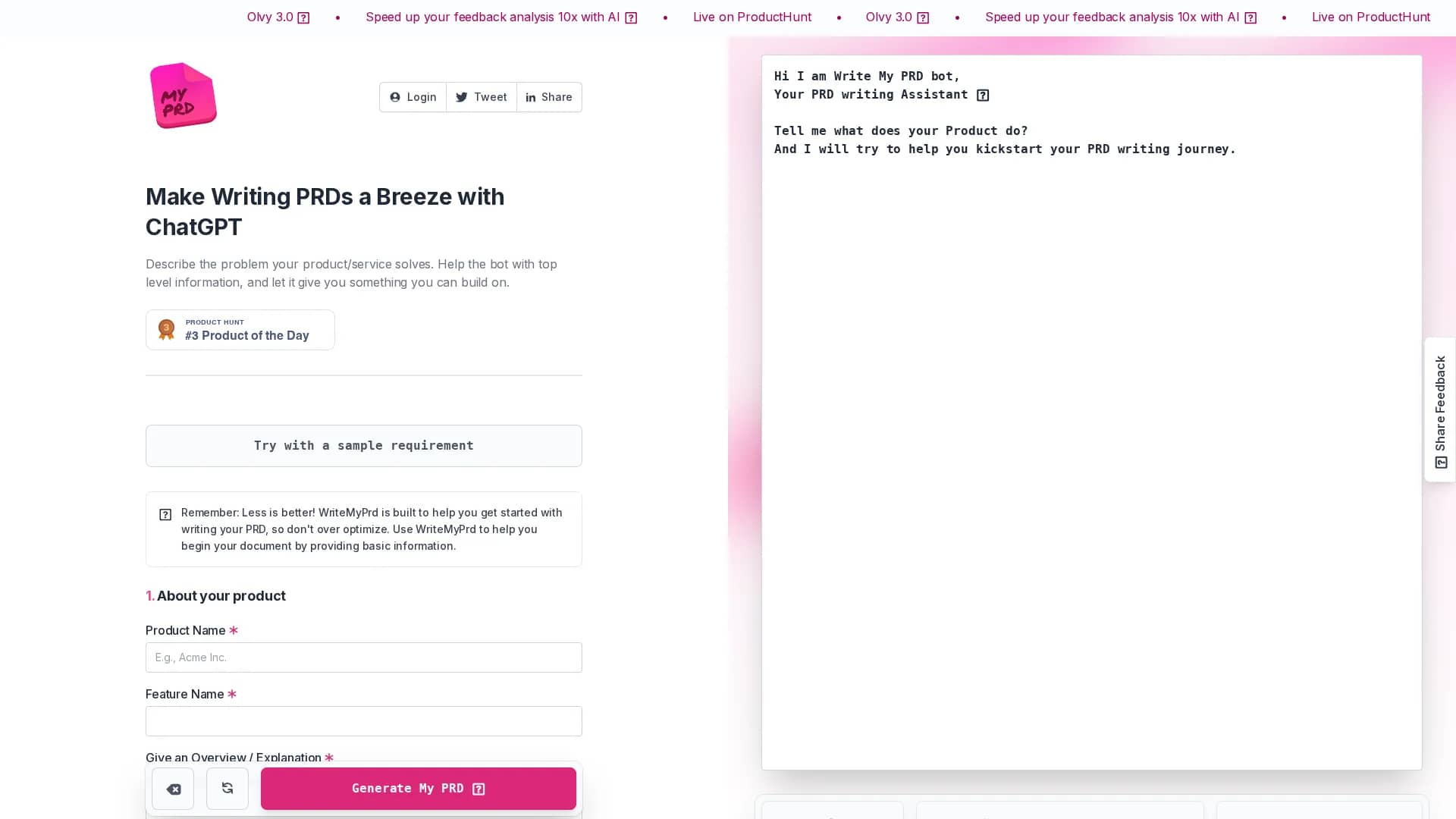 writemyprd homepage
