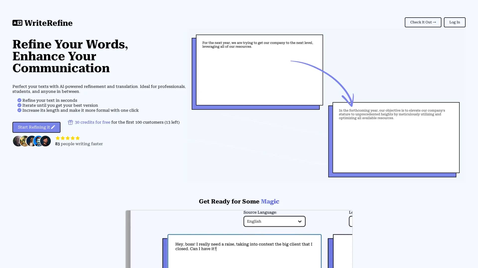 writerefine homepage