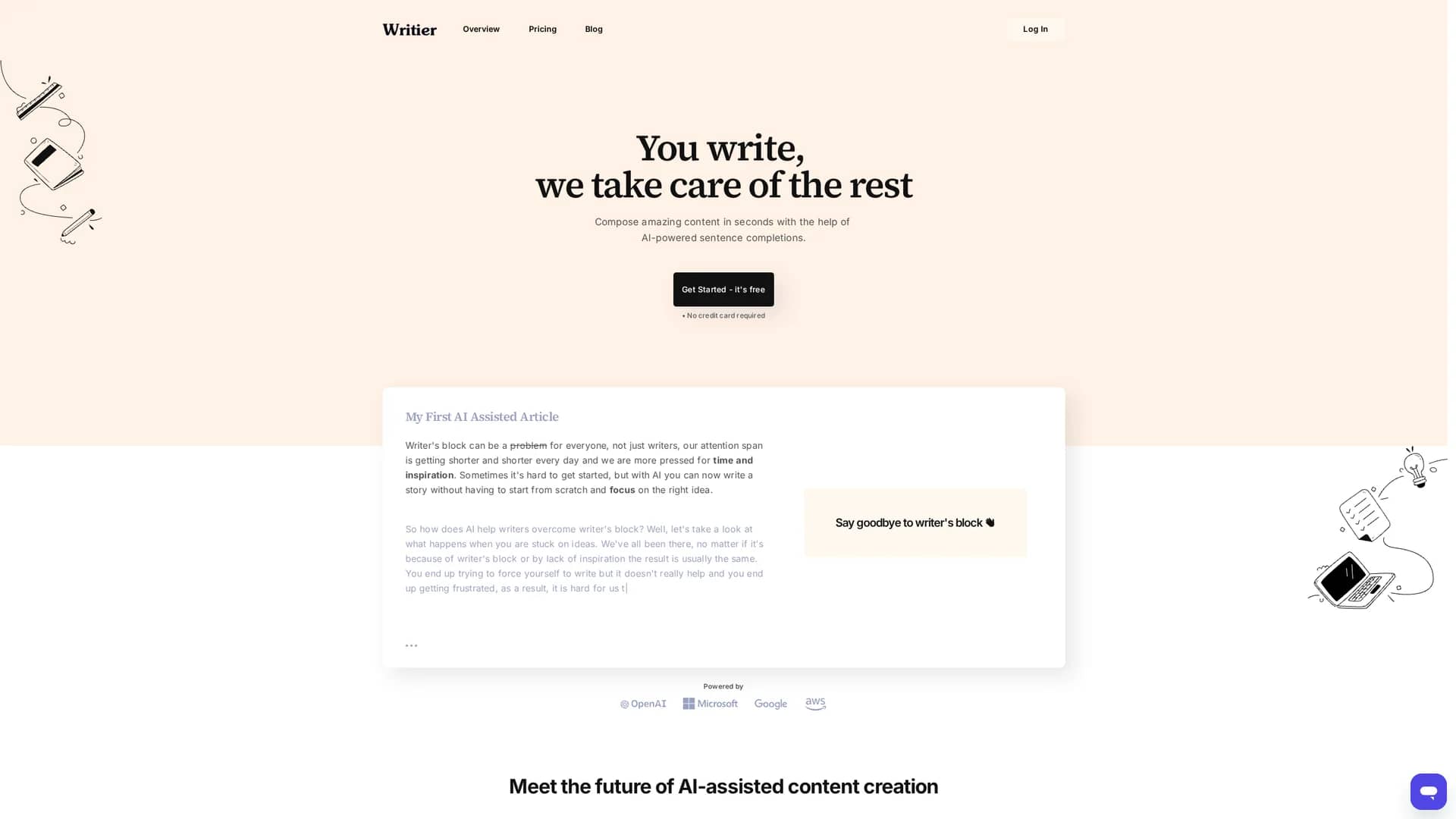 writier homepage