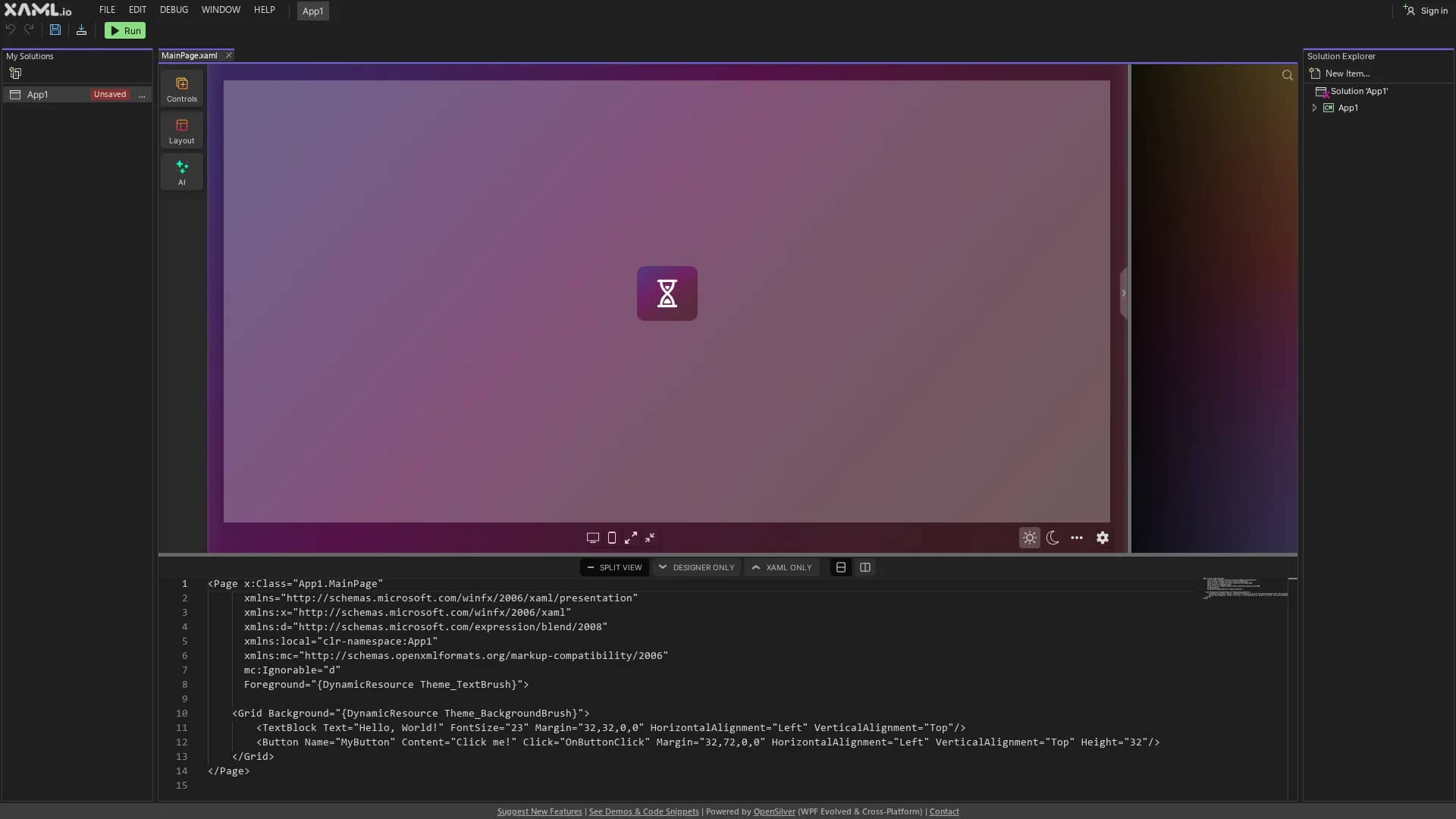 xaml-io homepage