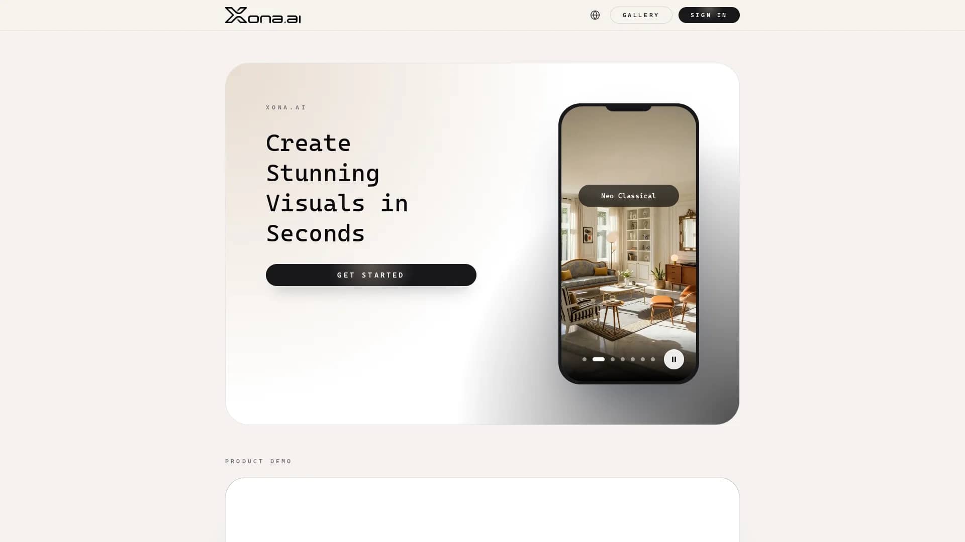 xona-ai homepage