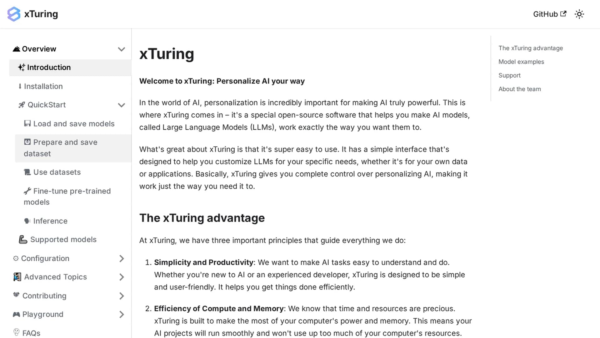 xturing homepage