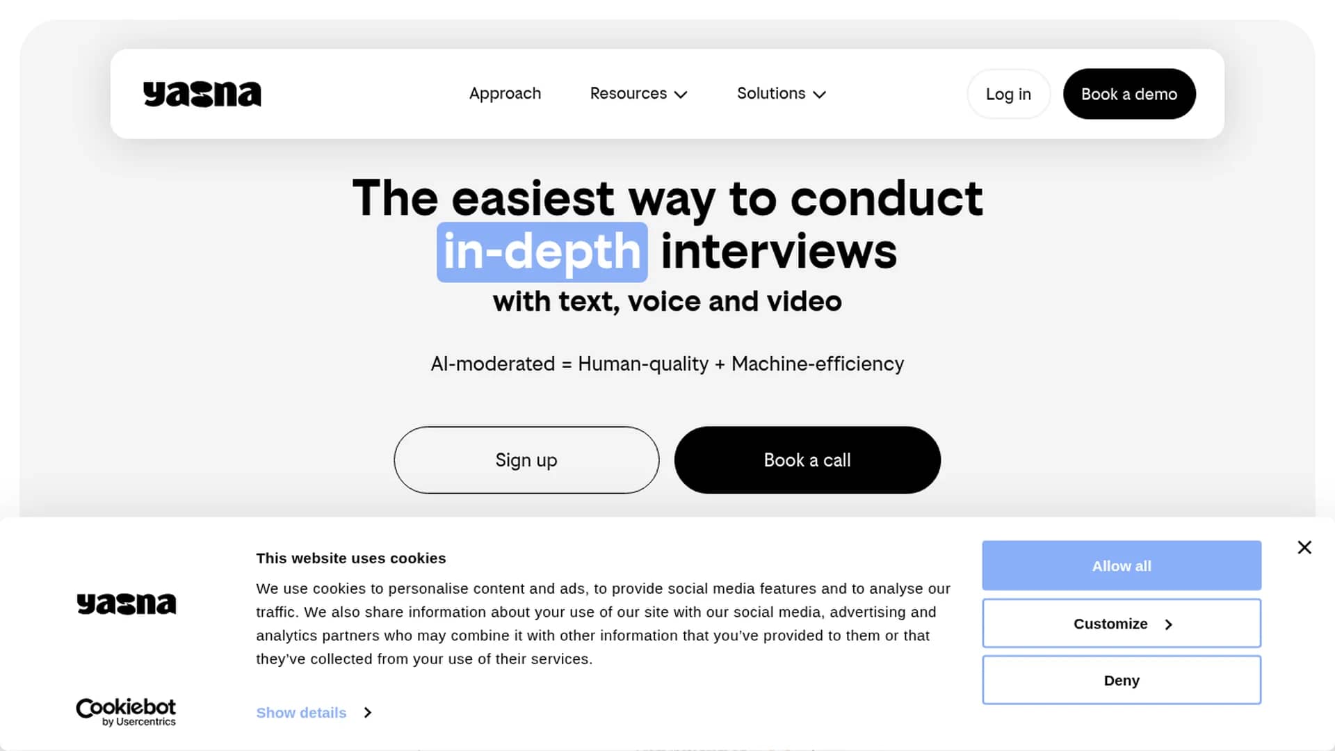 yasna-ai homepage