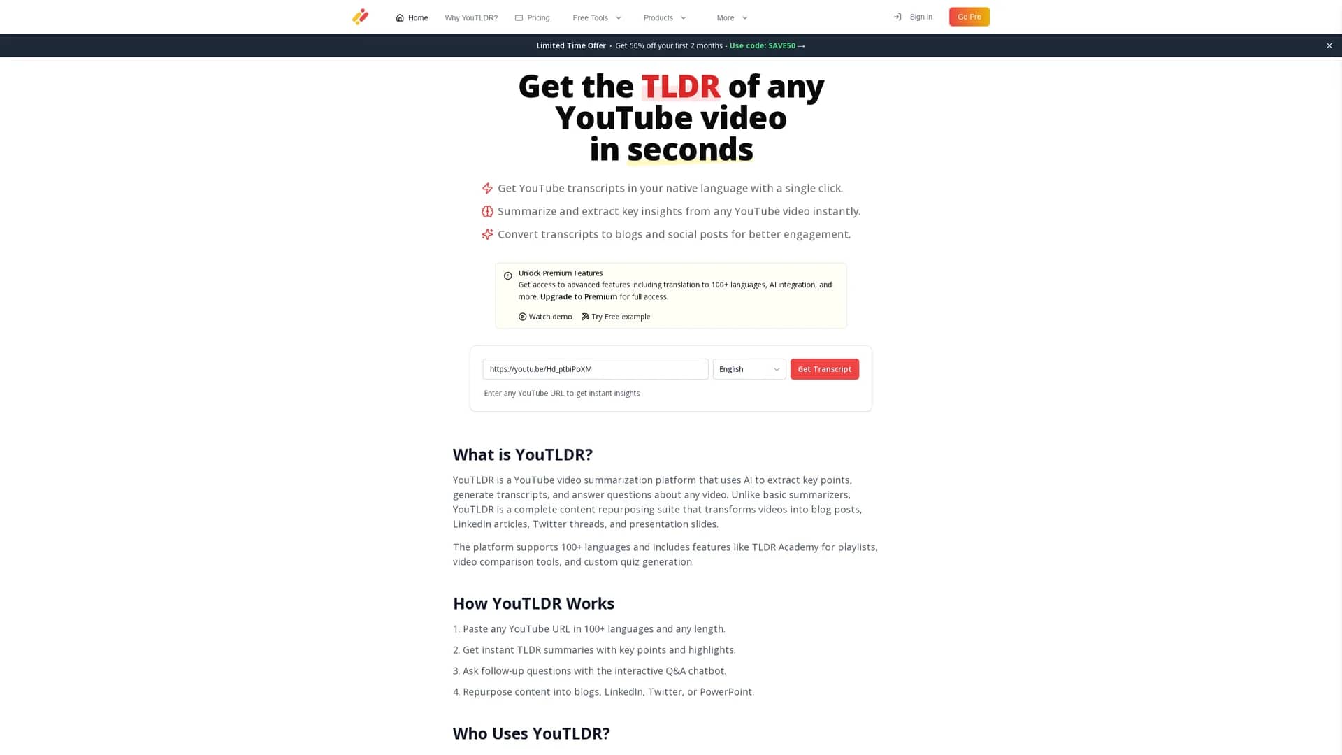 you-tldr-2-0 homepage