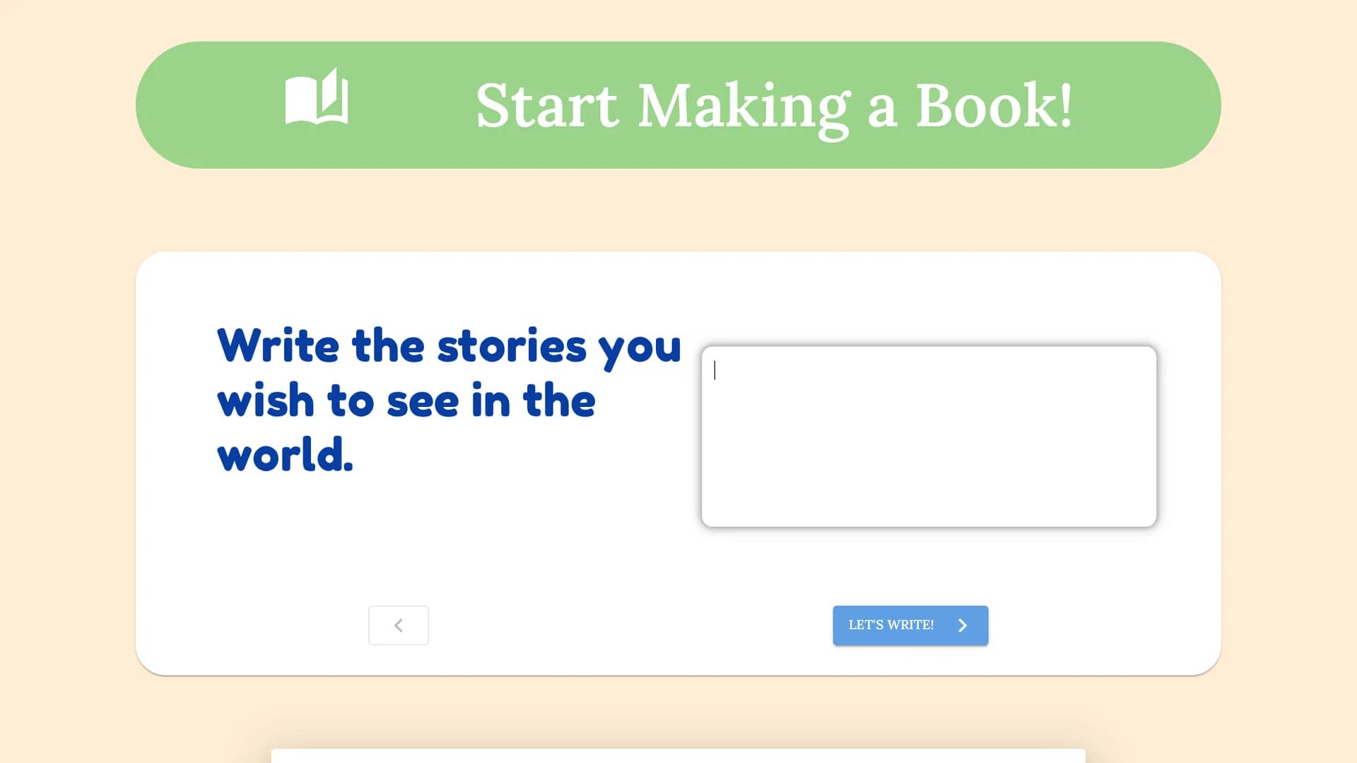 your-own-story-book homepage