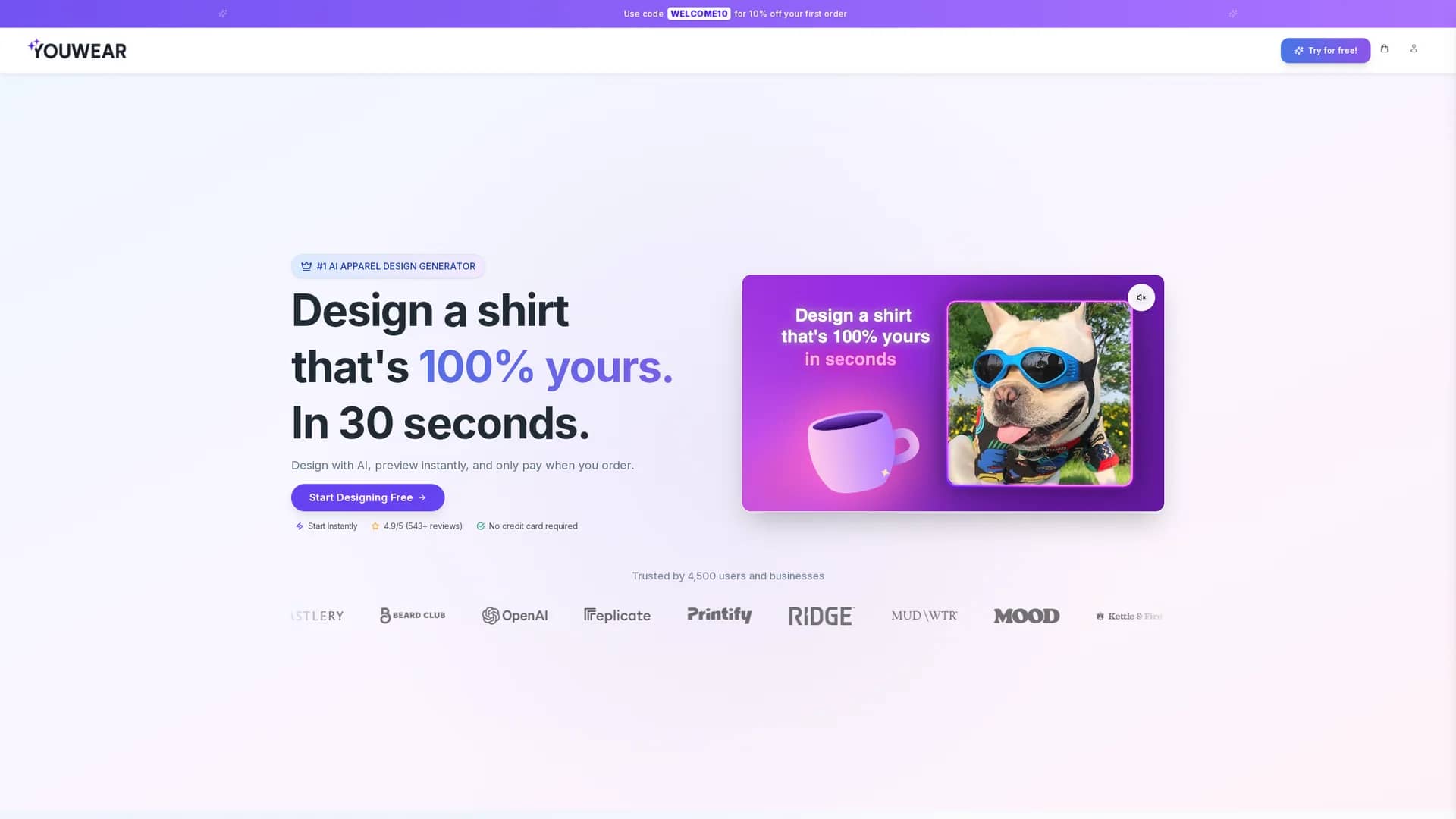 youwear homepage