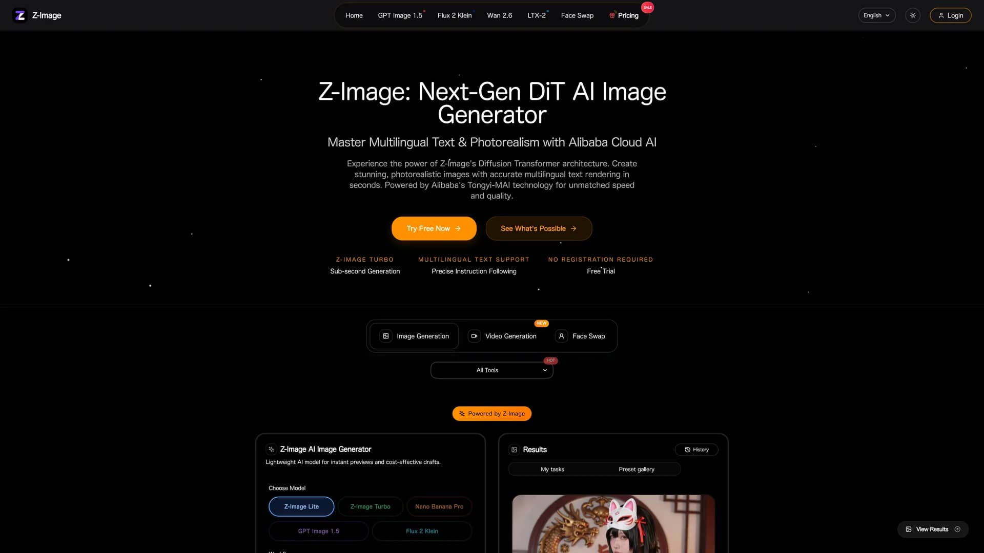 z-image-io homepage