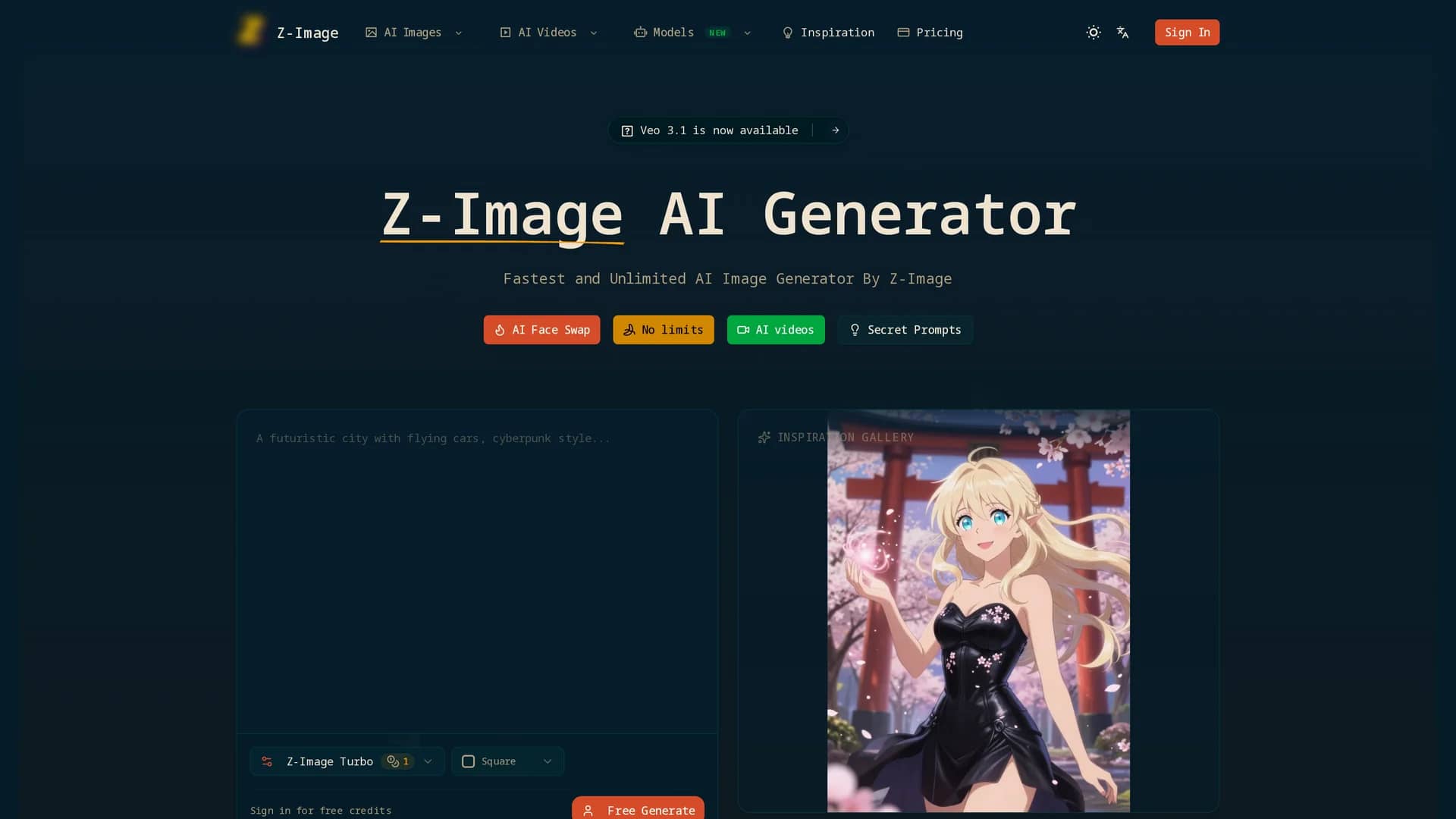 z-image-net homepage