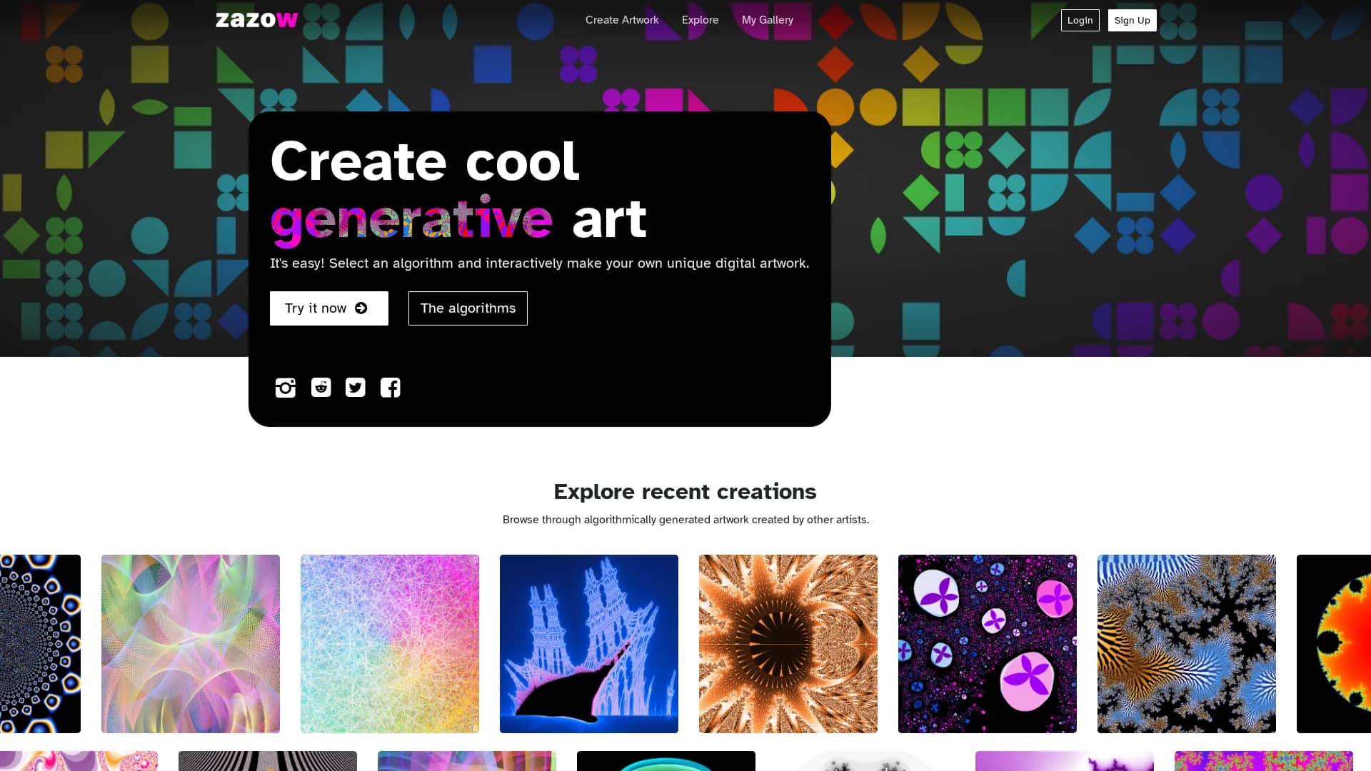 zazow homepage
