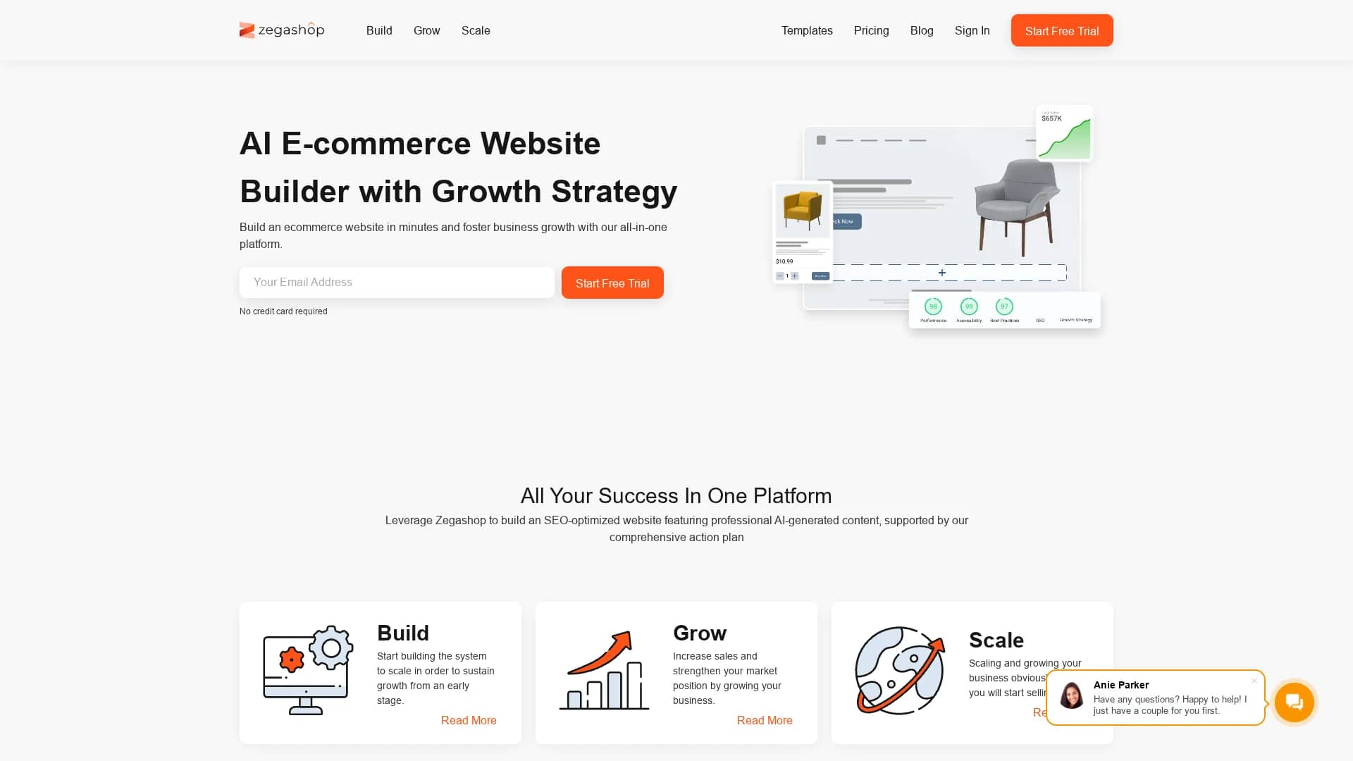 zegashop homepage