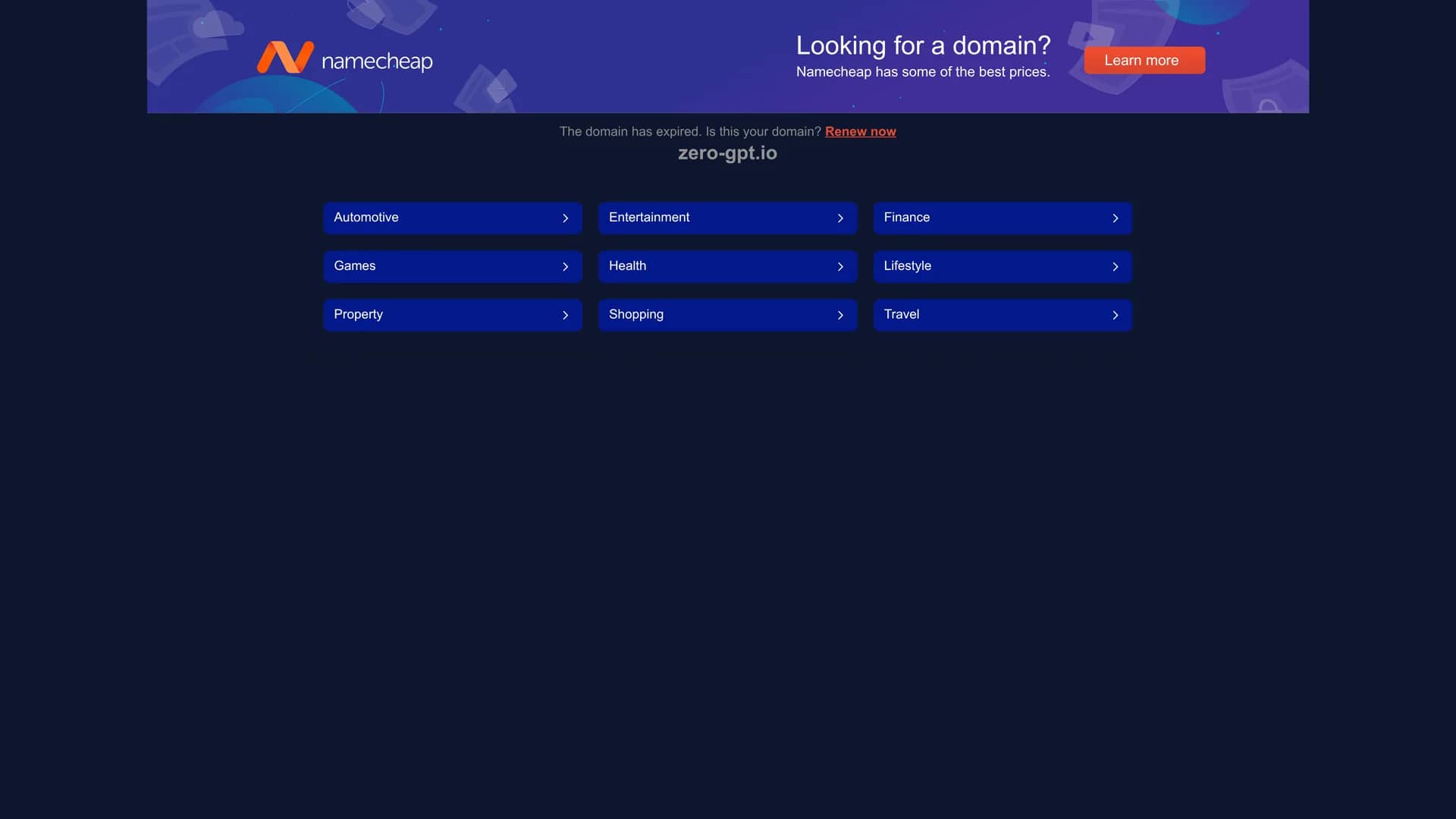 zero-gpt-io homepage