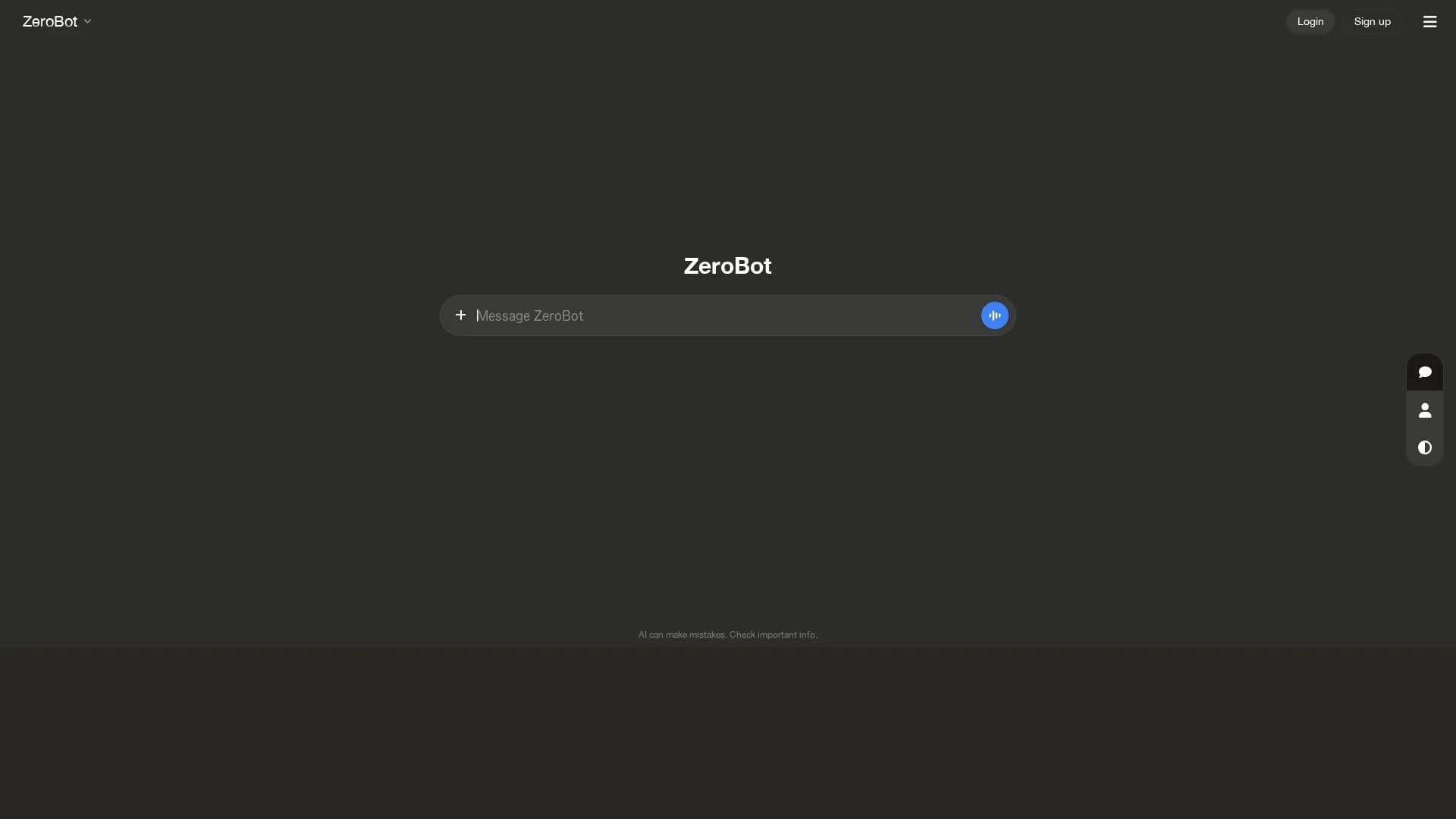 zerobot homepage