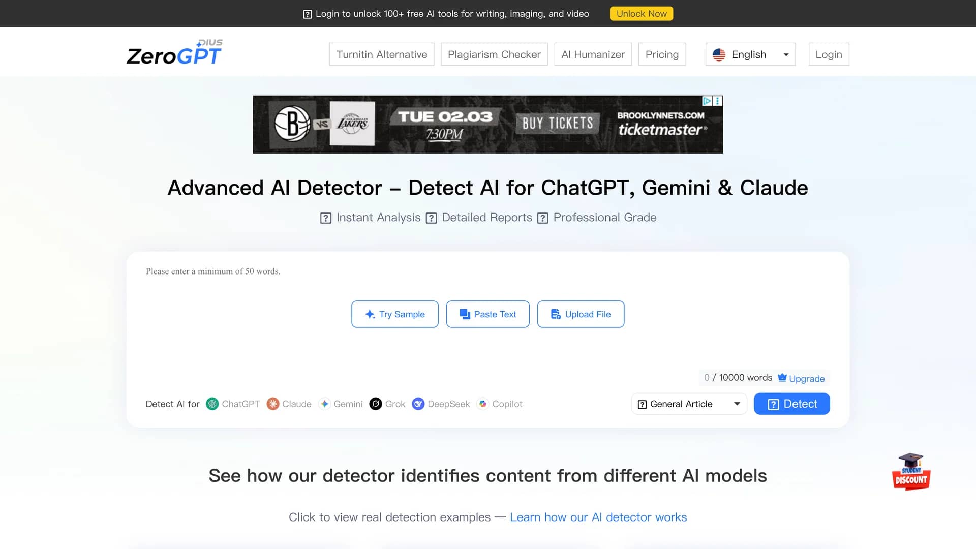 zerogpt-plus homepage