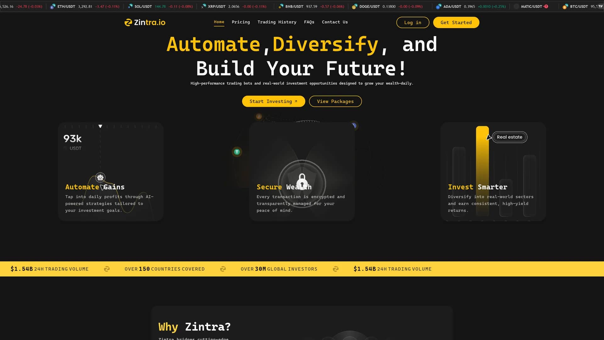 zintra homepage