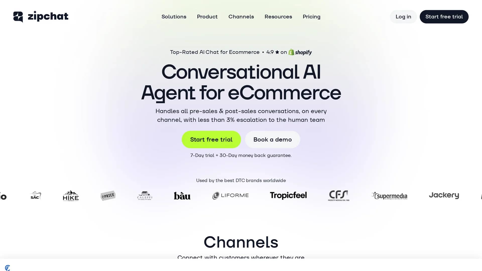 zipchat homepage