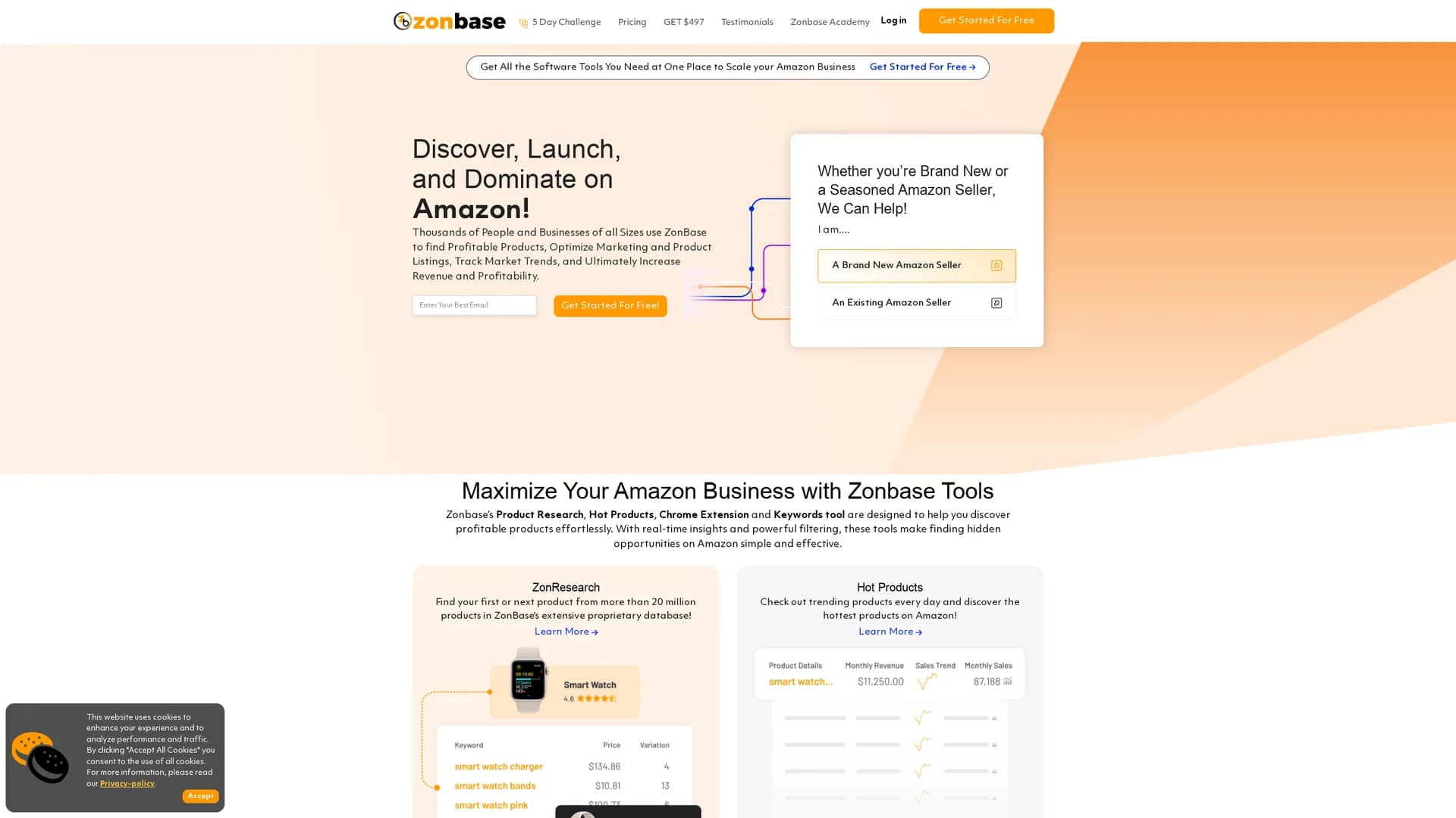 zonbase homepage