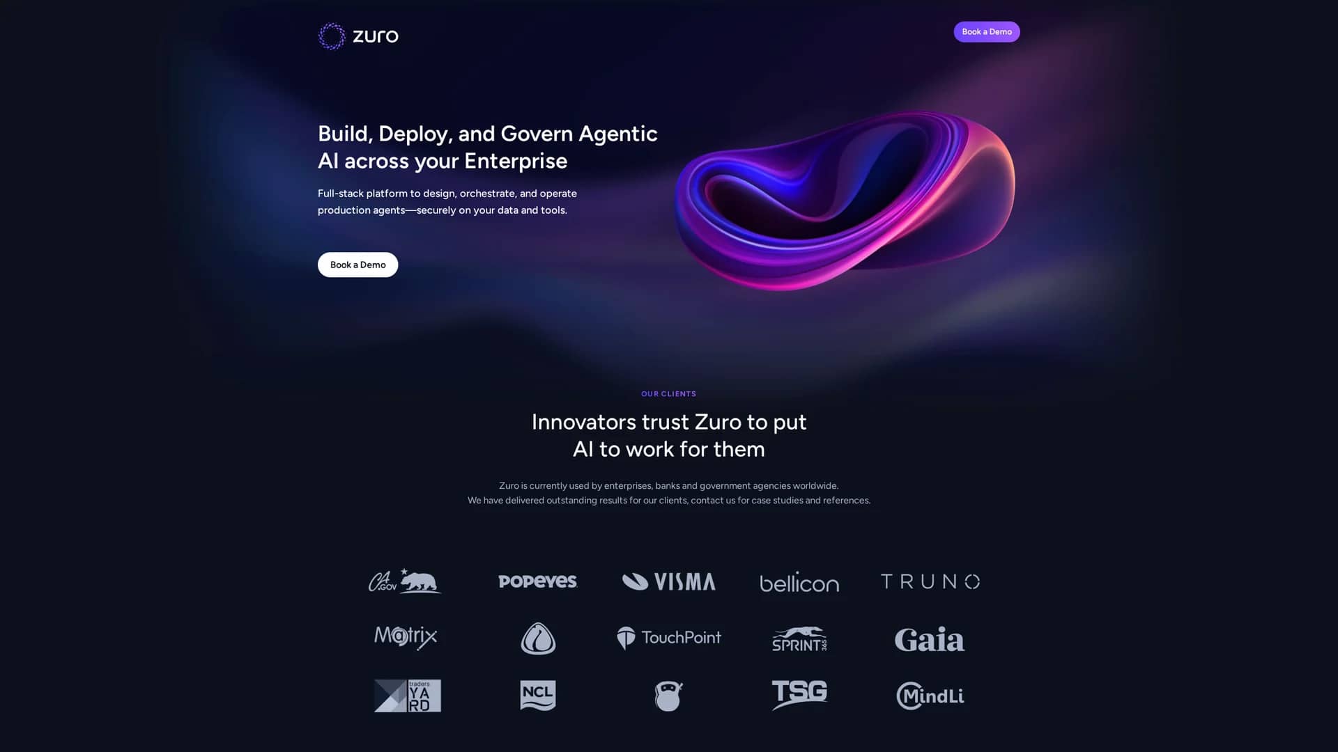zuro homepage