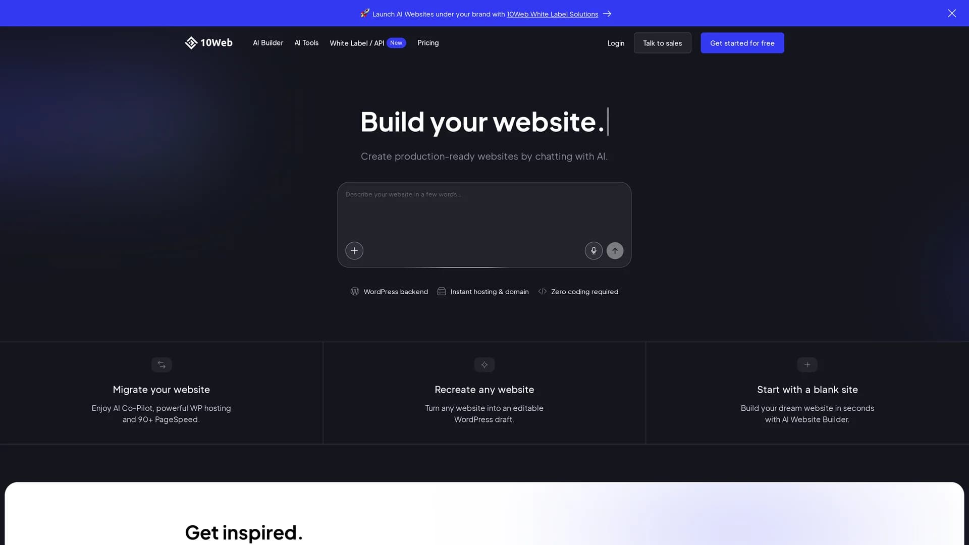 10web homepage