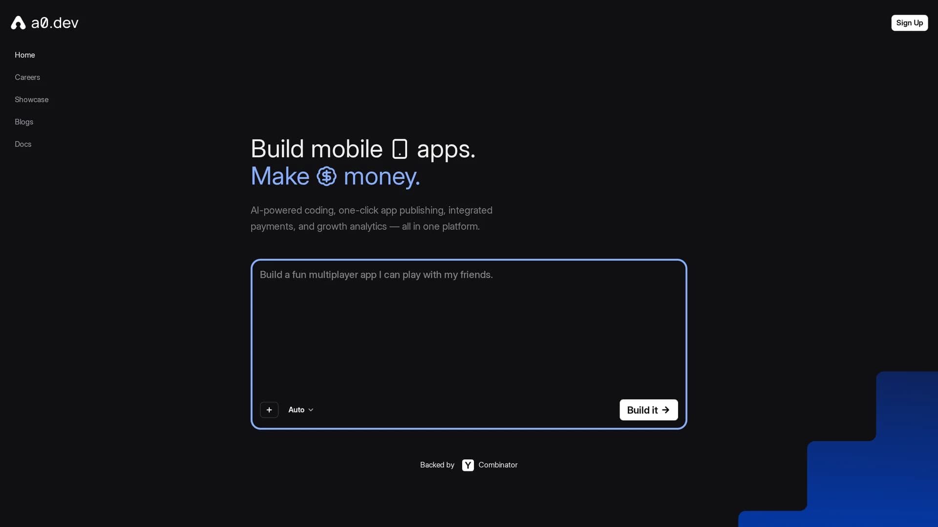 a0-dev homepage