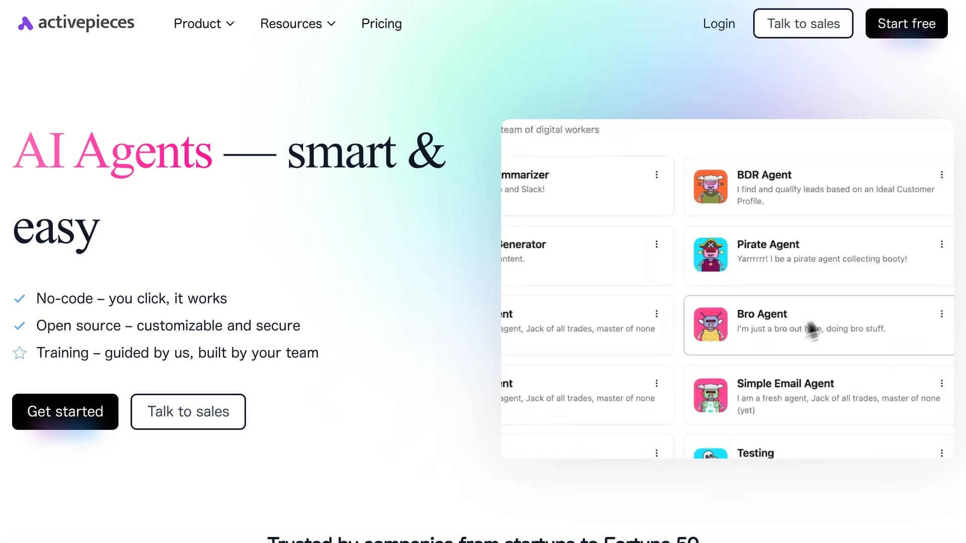 activepieces homepage