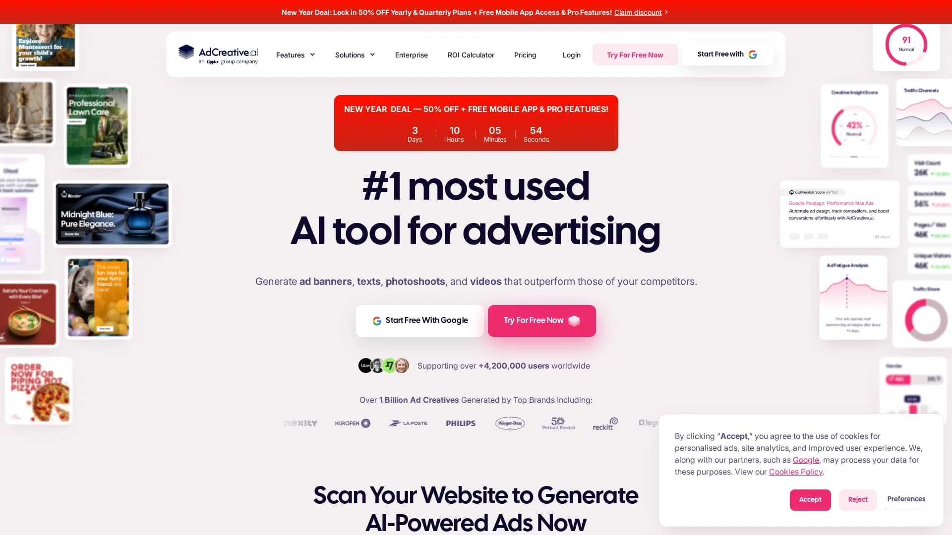 adcreative-ai homepage