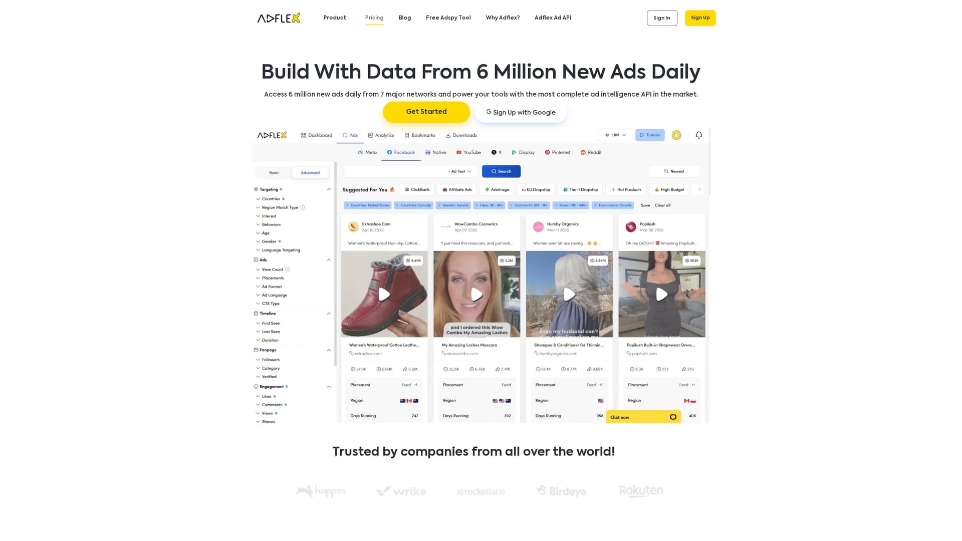 adflex-ad-intelligence homepage