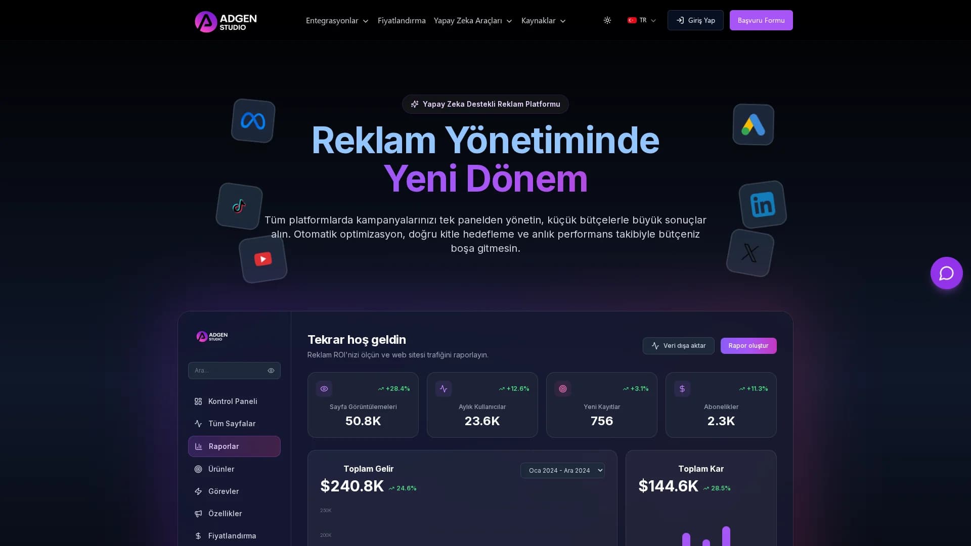 adgen-studio homepage