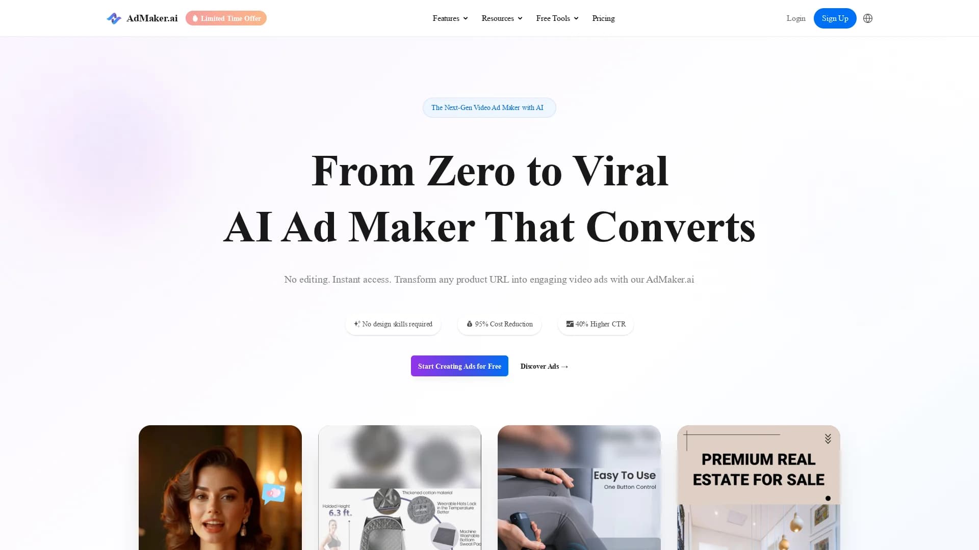 admaker-ai homepage