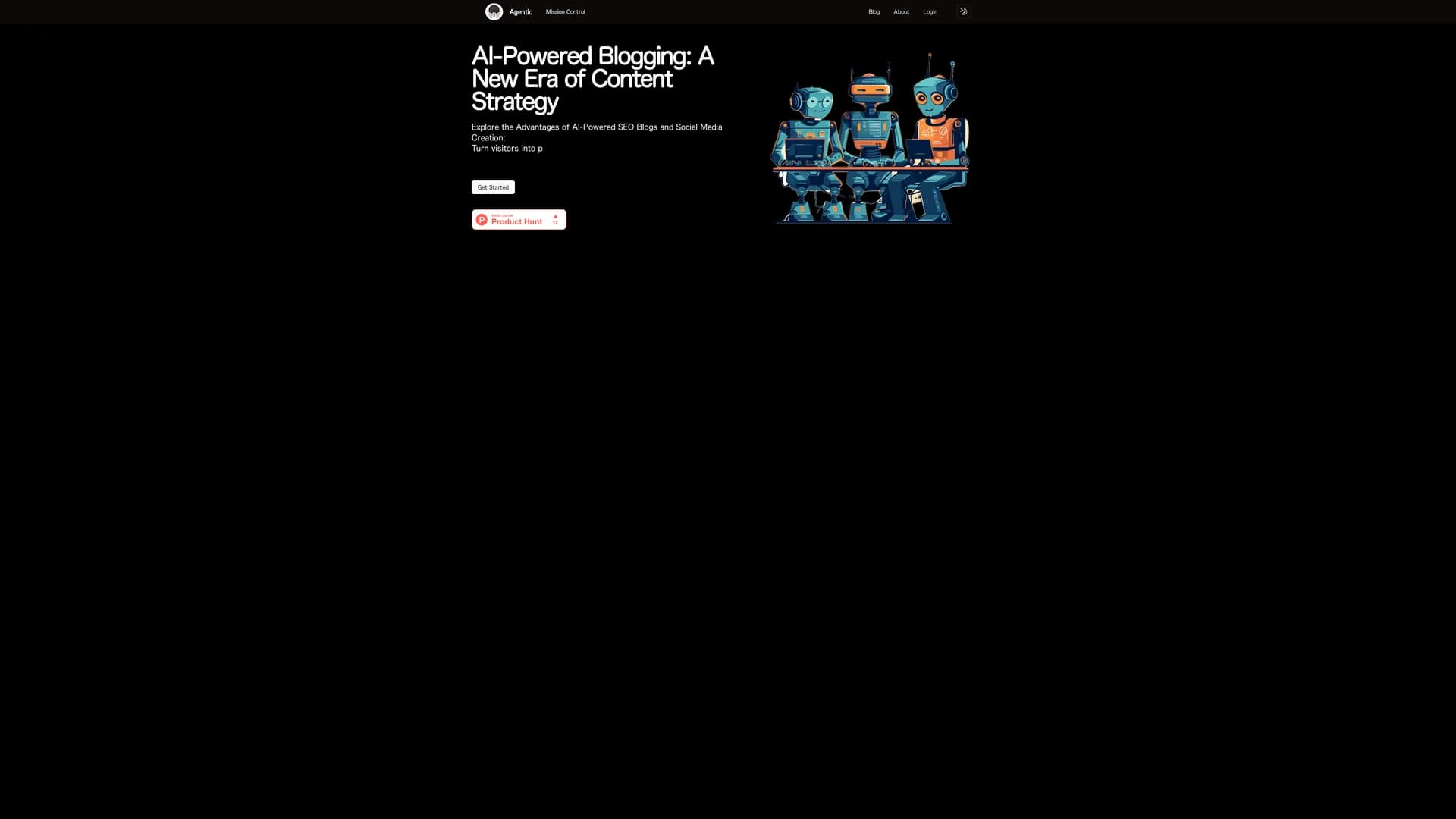agentic homepage