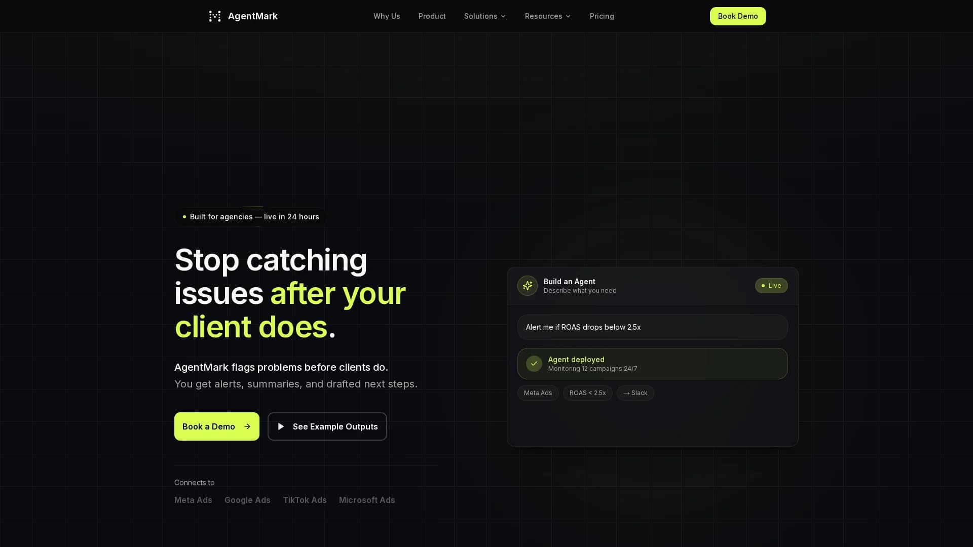 agentmark homepage