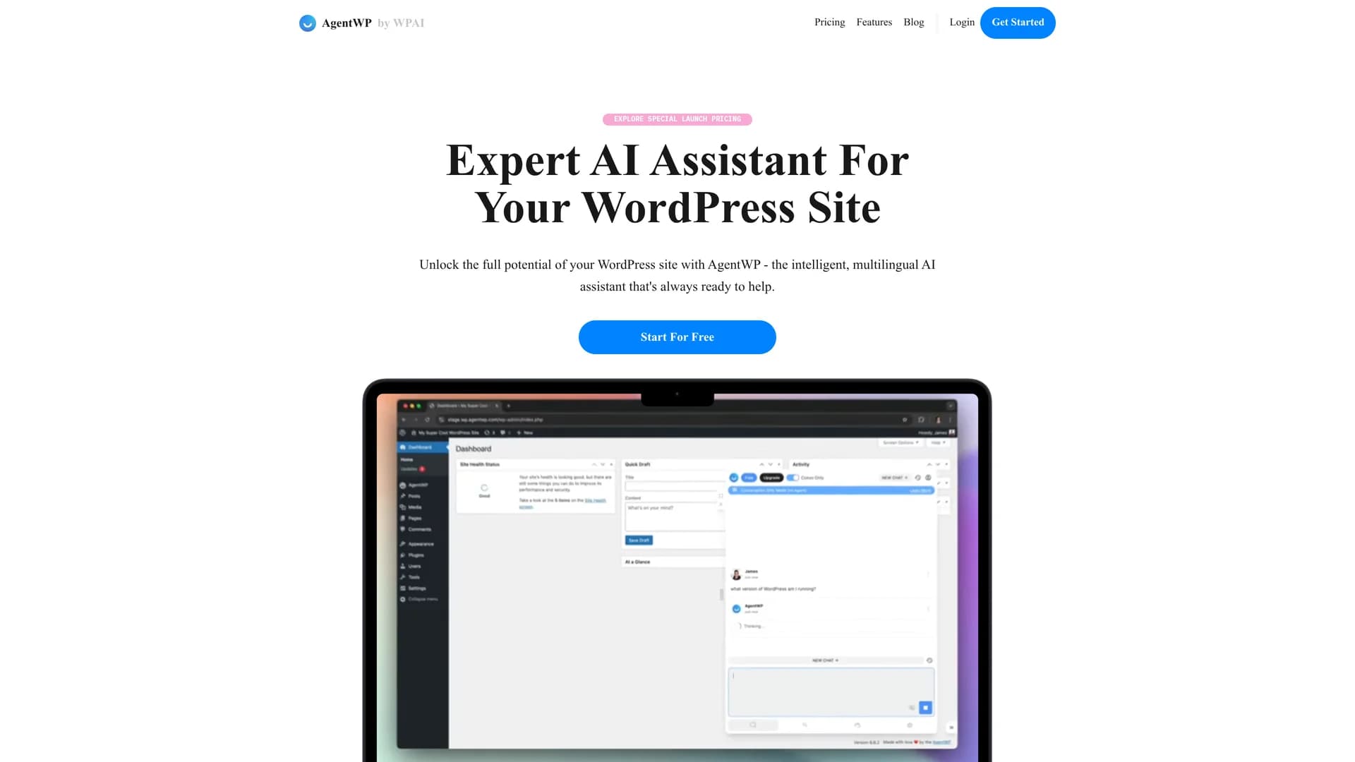agentwp homepage