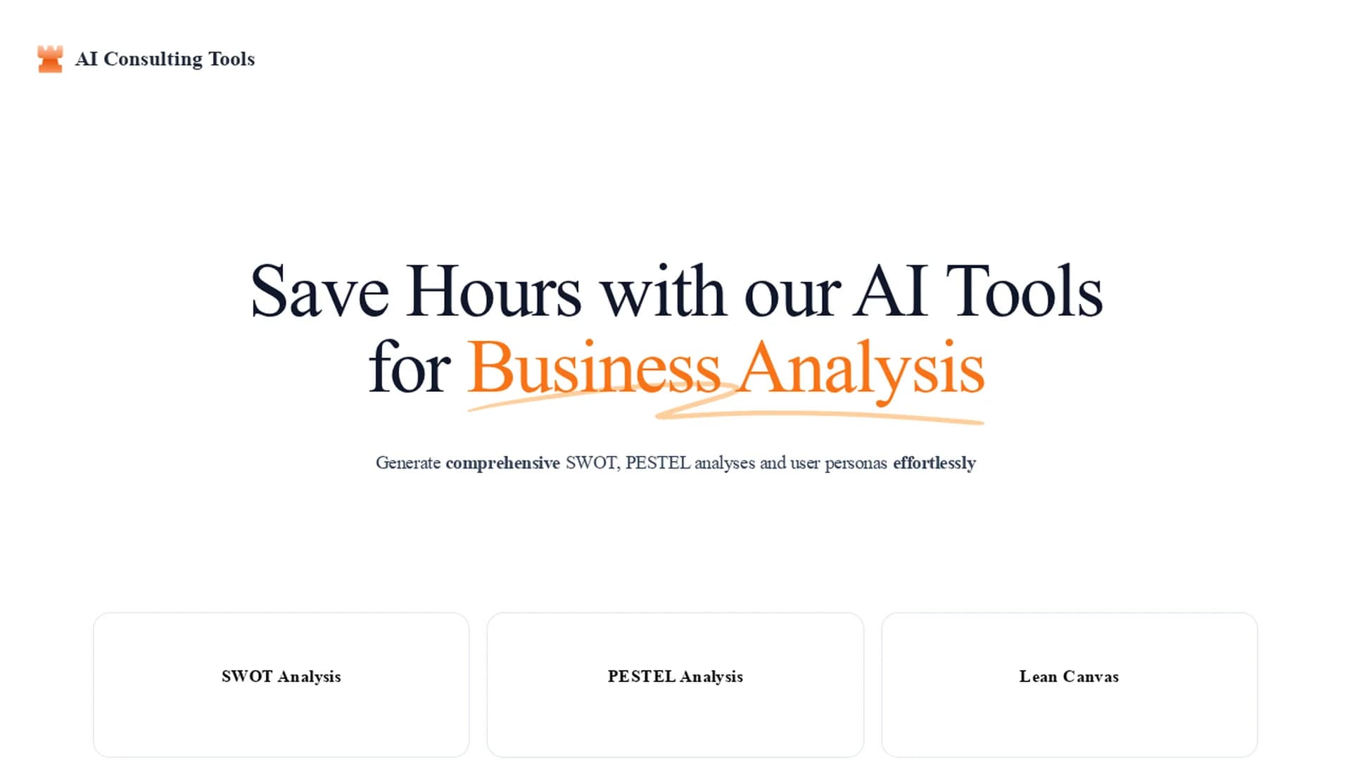 ai-consulting-tools homepage