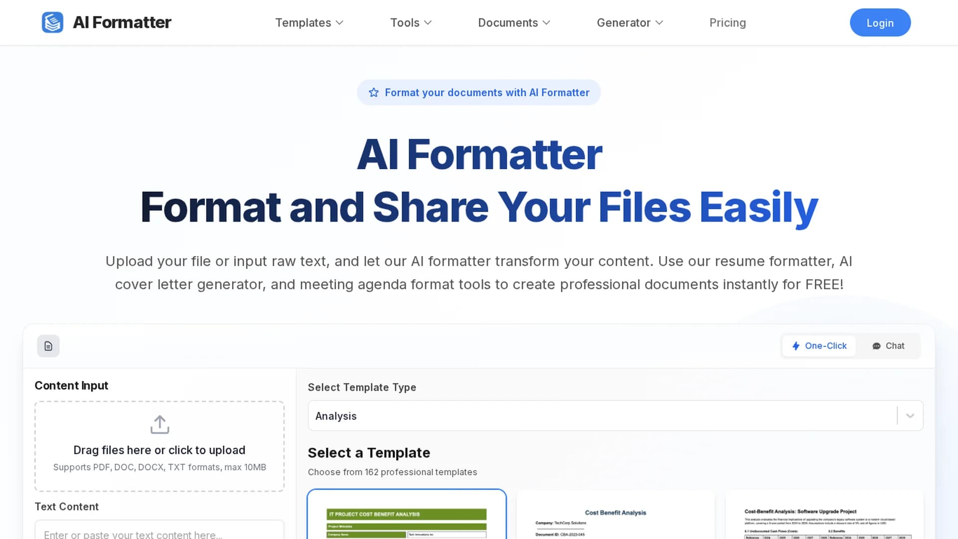 ai-formatter-net homepage