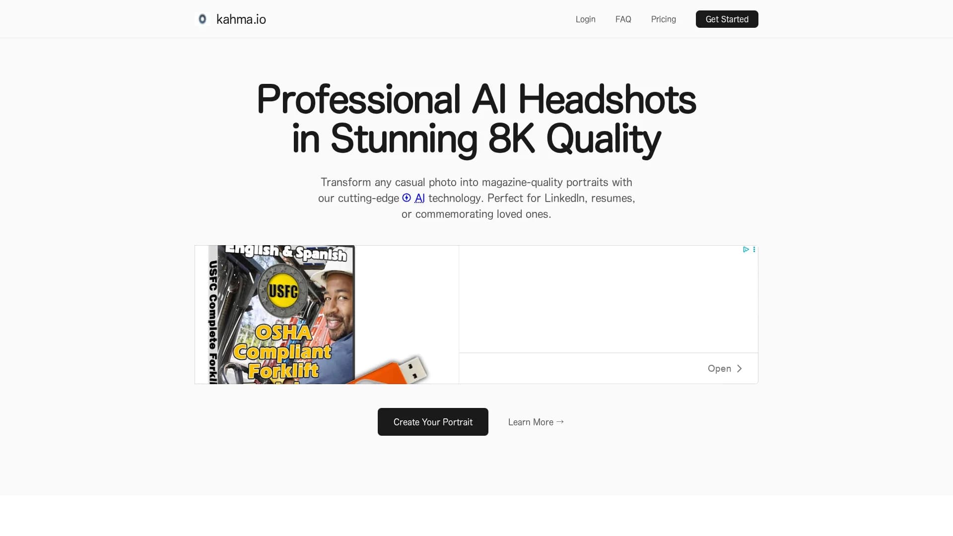 ai-headshots-and-selfies homepage