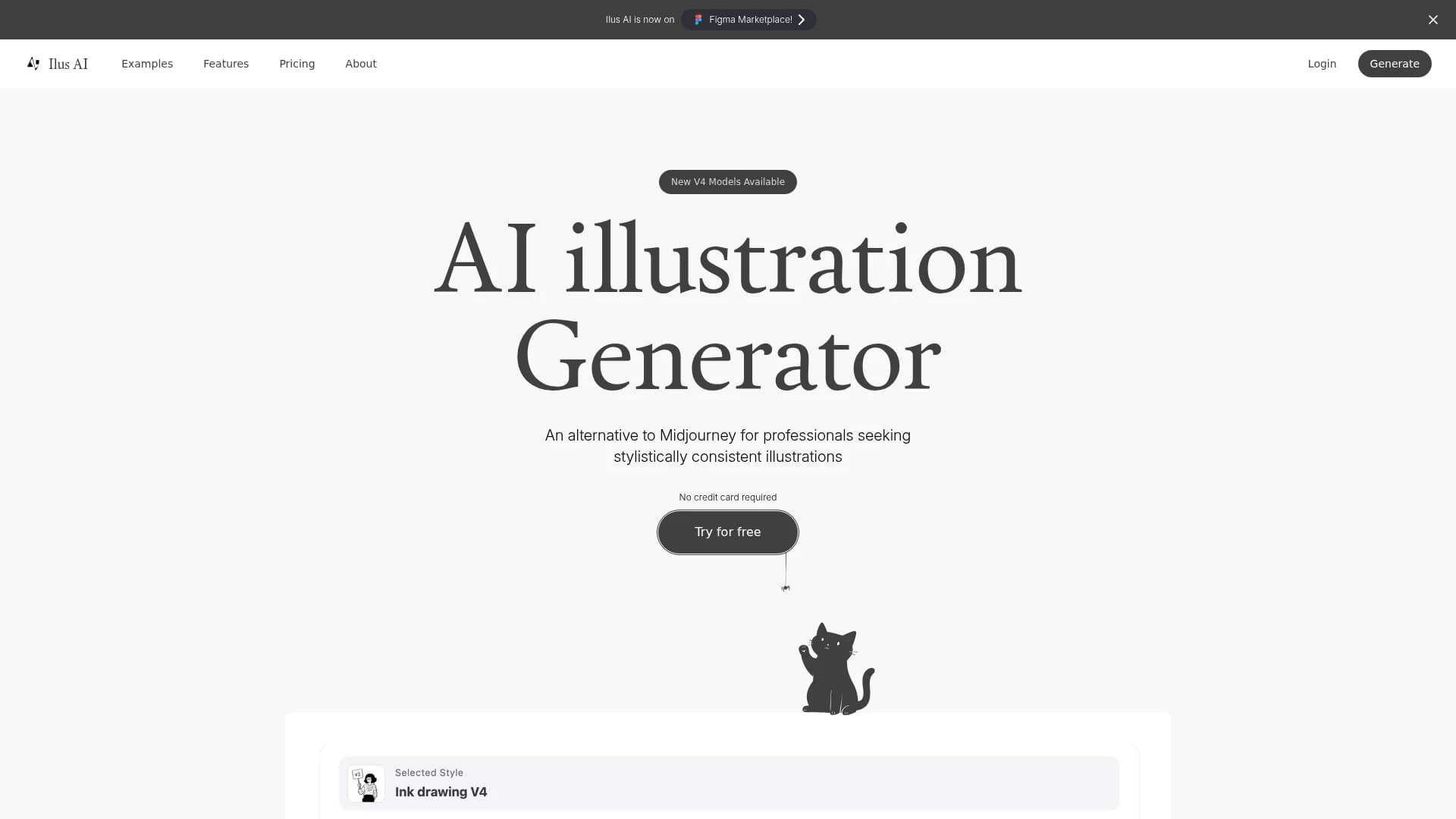ai-illustration-generator homepage