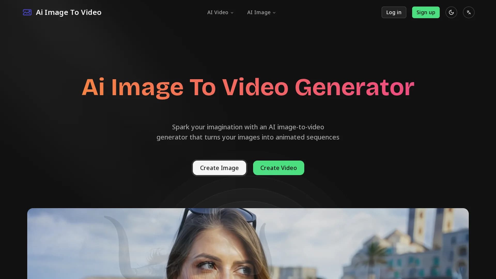 ai-image-to-video-generator homepage