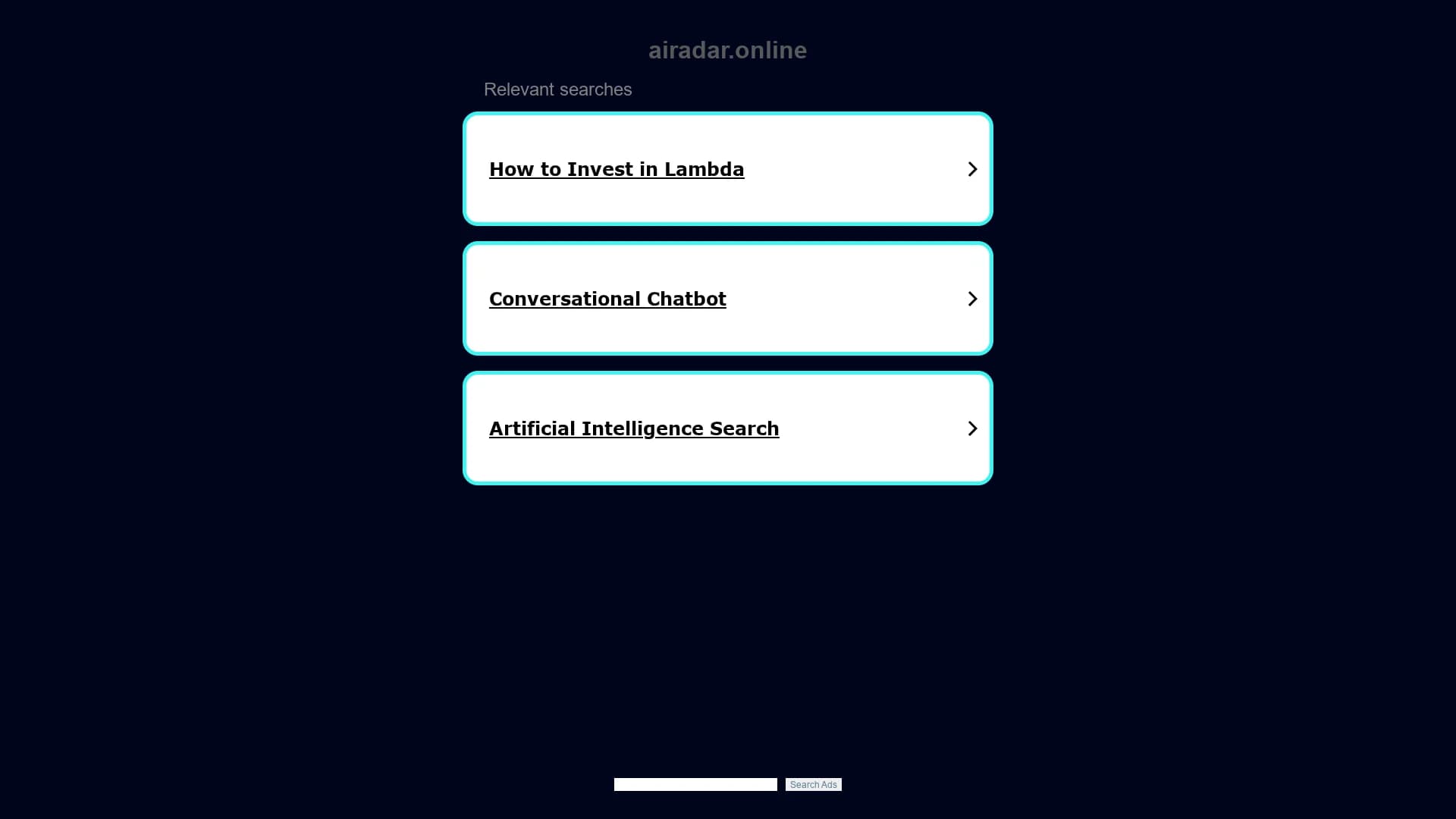 ai-radar homepage
